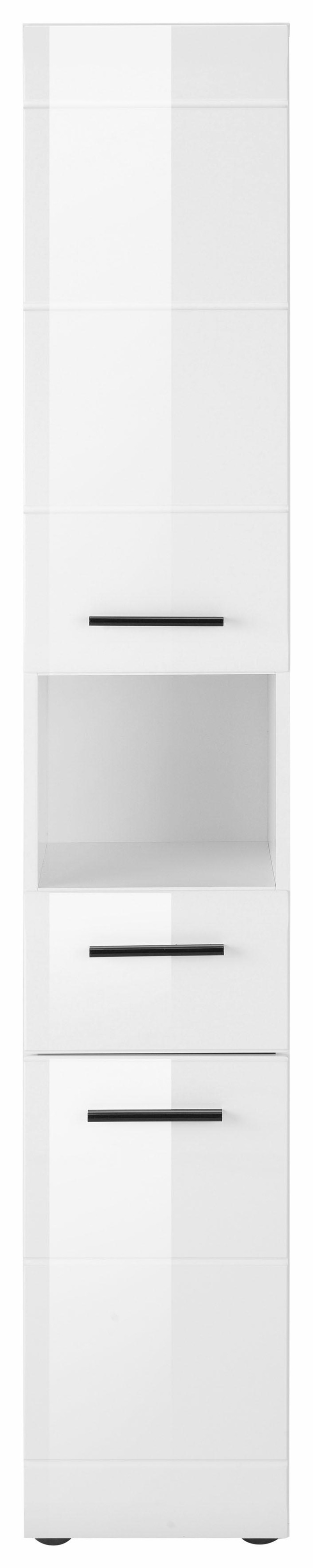 INOSIGN Hochschrank »Sovana«, Badezimmerschrank in Hochglanzoptik - (B/T/H) 30/31/182 cm