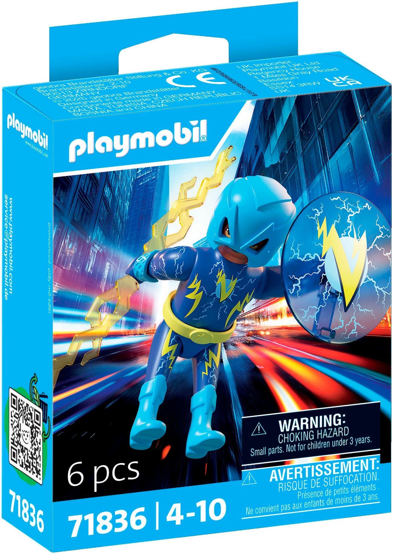 Playmobil® Konstruktions-Spielset »Blitz-Held (71836), Heroes«, (6 St.)