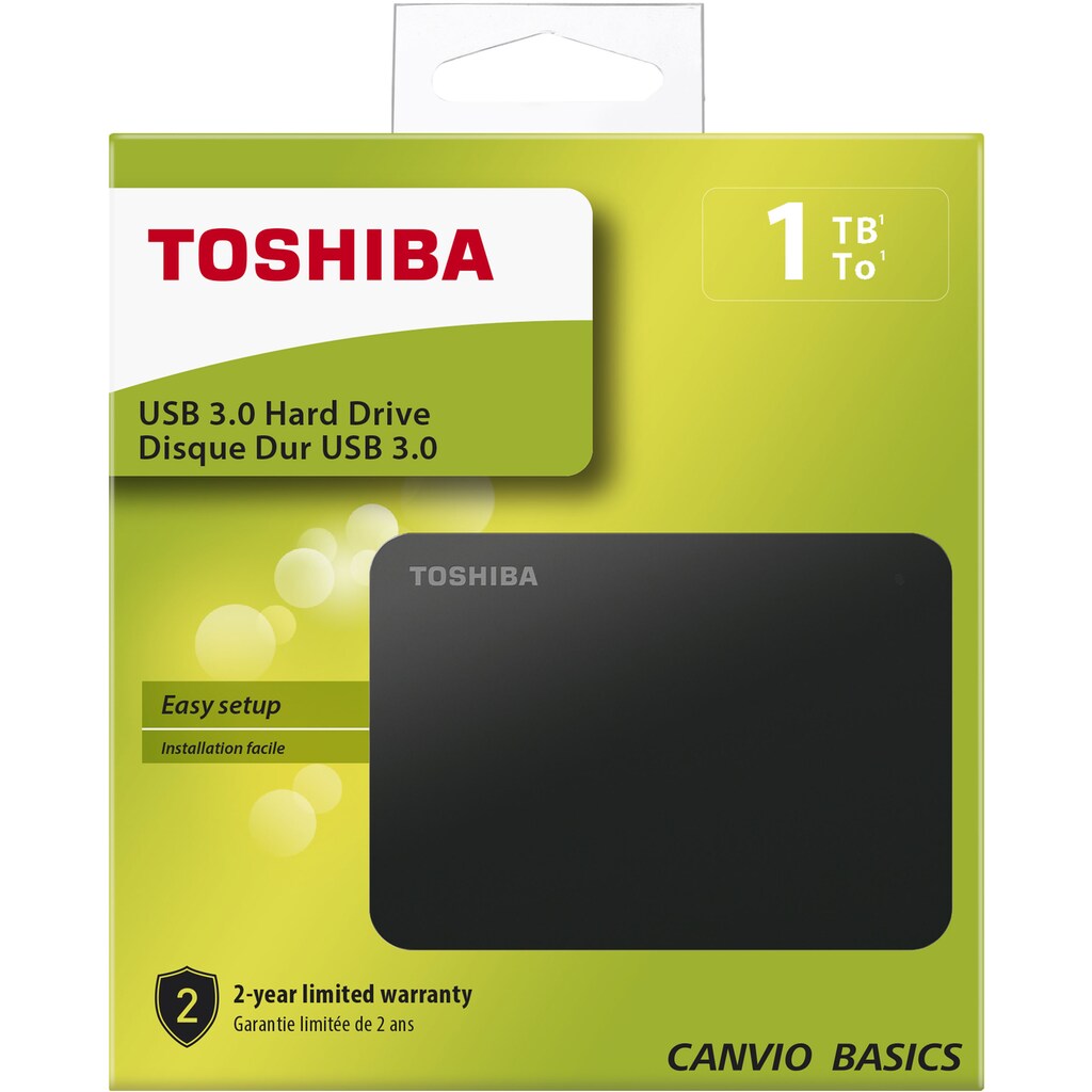 Toshiba externe HDD-Festplatte »Canvio Basics 1TB«, 2,5 Zoll, Anschluss USB
