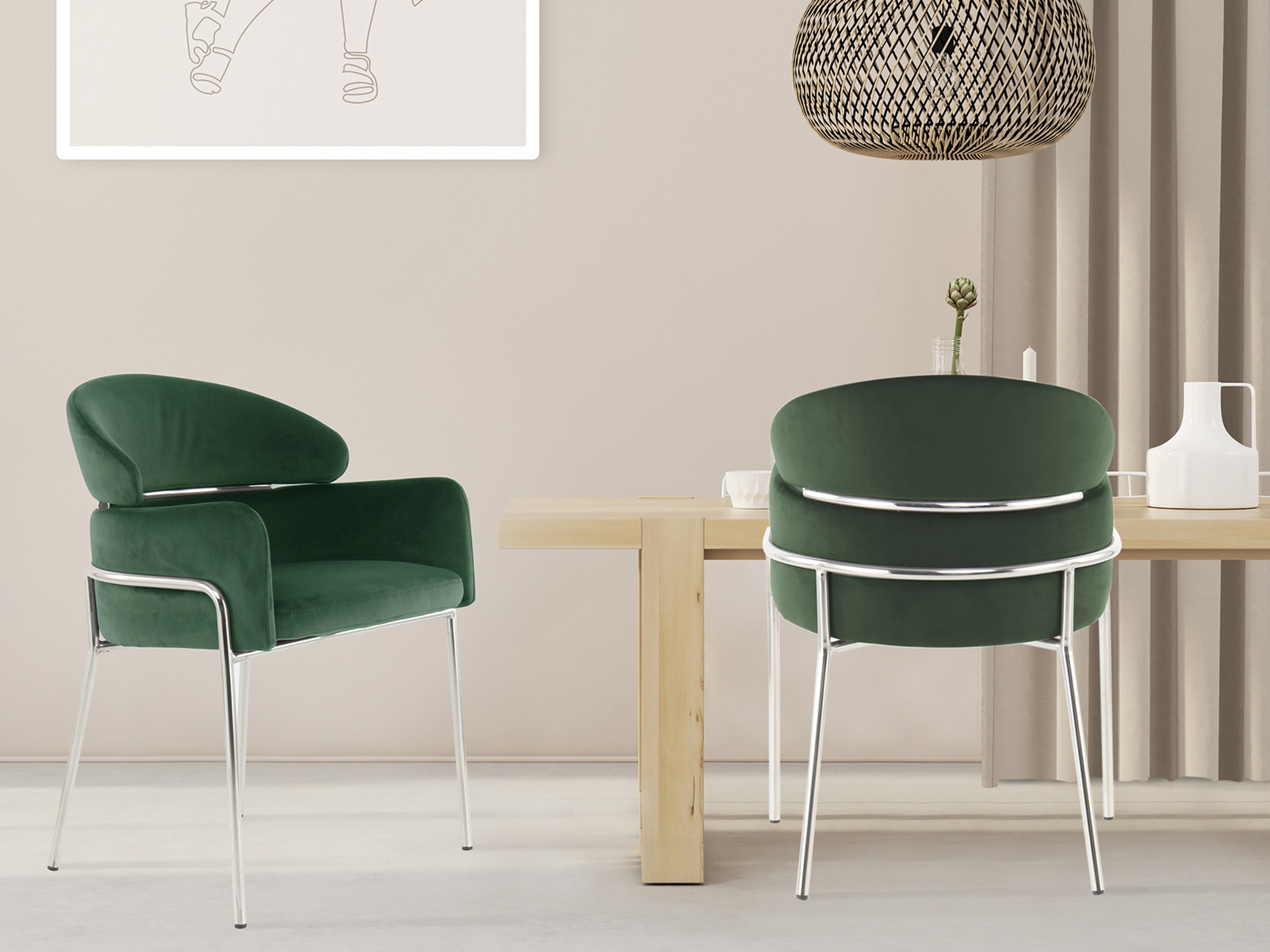 Kayoom "Stuhl Corey 125, komfortabler Stuhl,angesagter Retro-Look" () 1 Stk günstig online kaufen