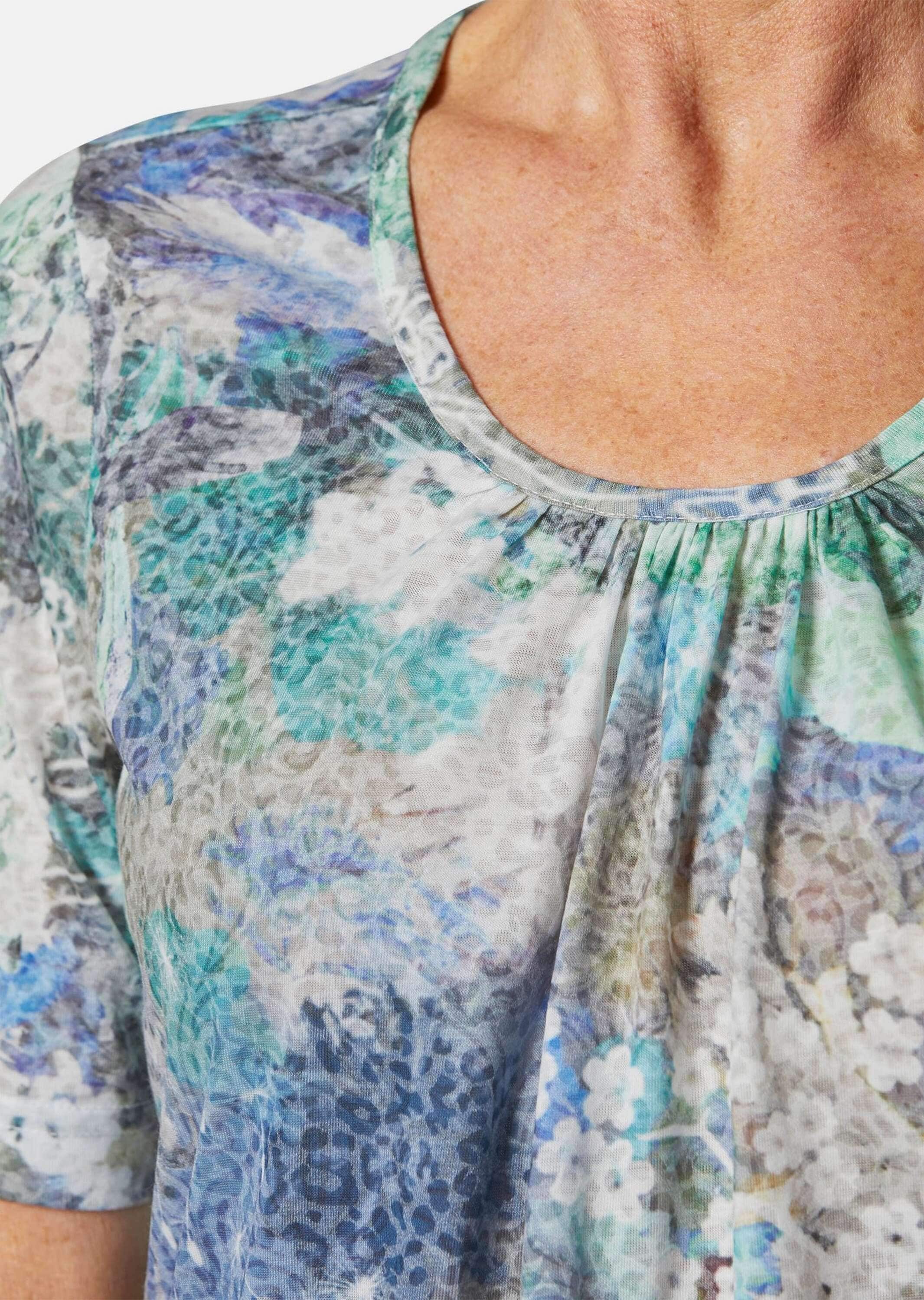 GOLDNER Print-Shirt »Kurzgröße Faszinierendes Ausbrenner-Shirt«