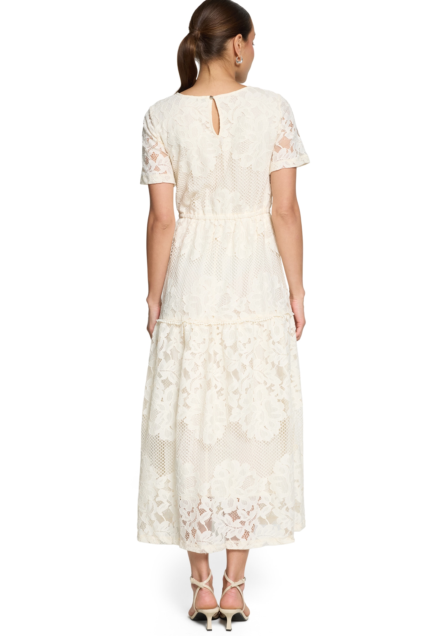 Zero Maxikleid »Damen kurzarm« Ohne Tasche Spitze