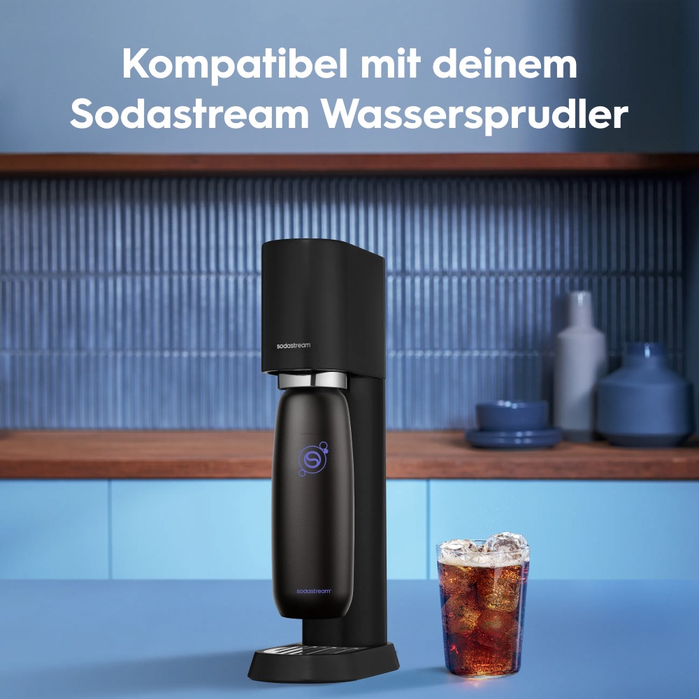 SodaStream Thermoflasche »Metallflasche Fizz&go COOL DWS, 0,9 l, Trinkflasche« kompatibel mit SodaStream DUO, E-DUO, TERRA, ART & ENSO Wassersprudler