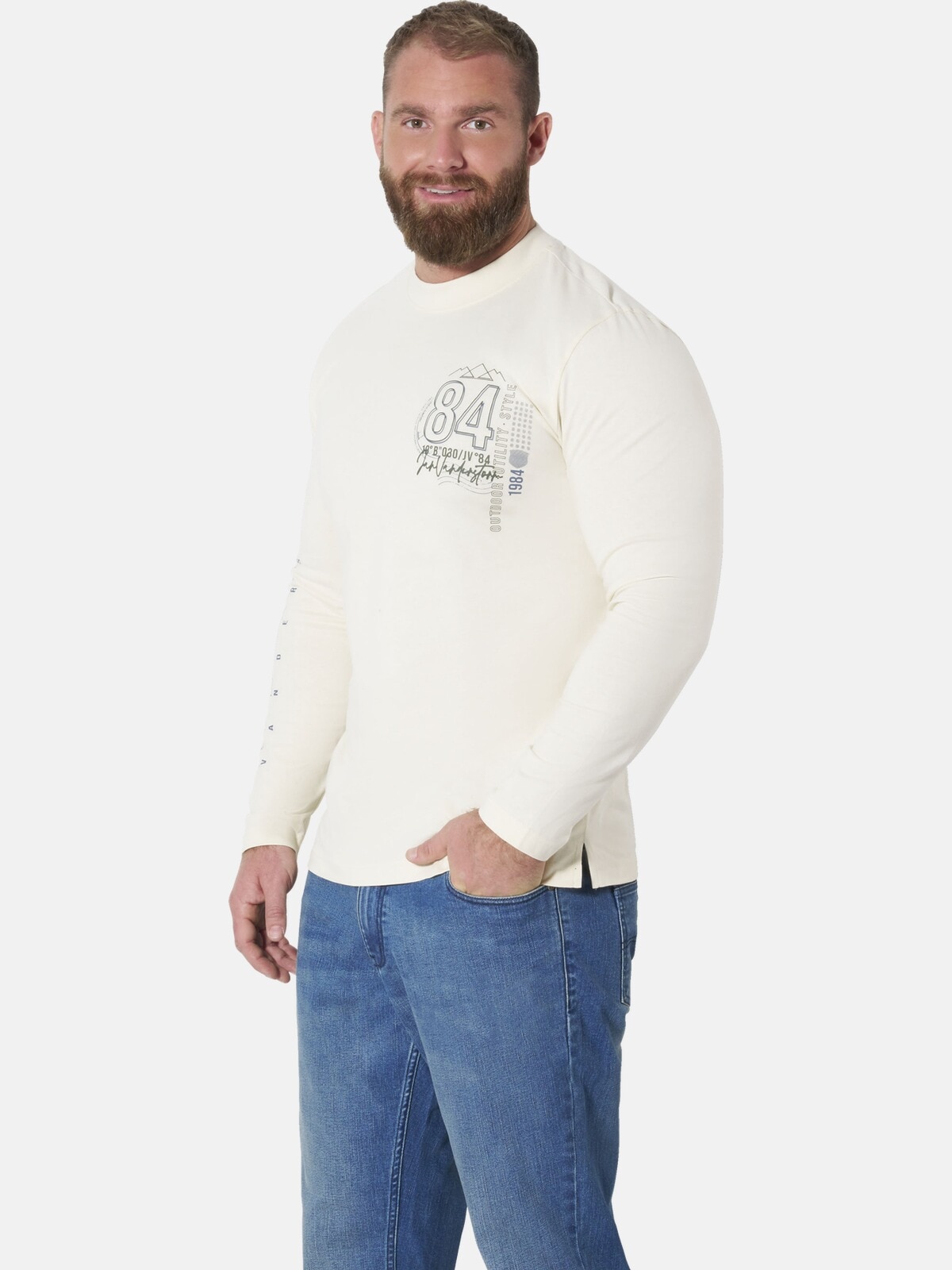 Jan Vanderstorm Langarm-Poloshirt »3er Pack Langarmshirt NORGARD«