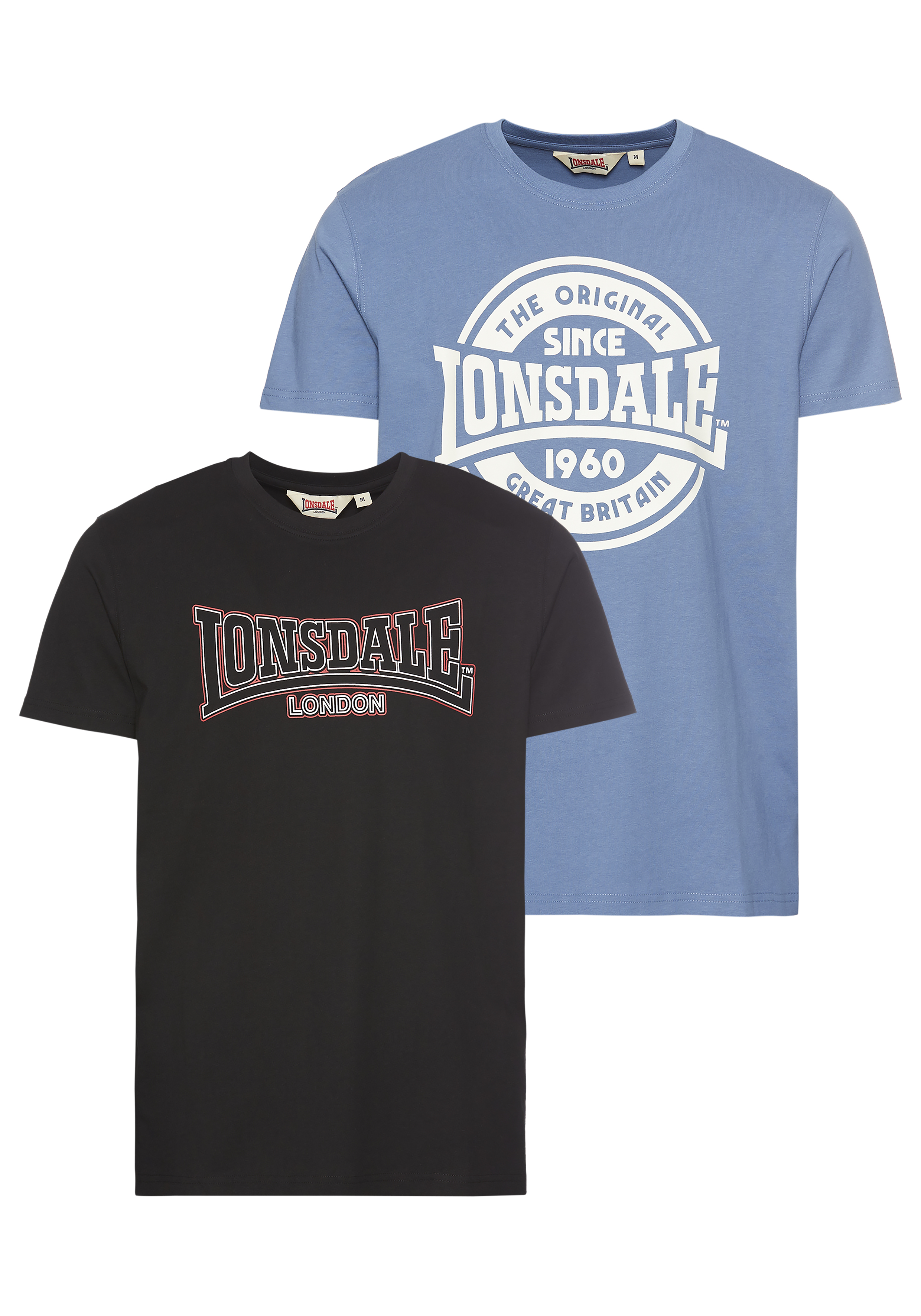 T-Shirt Donna Lonsdale Gutch Common – Cotone Leggero, Taglio Corto (Cropped), Scollo Rotondo
