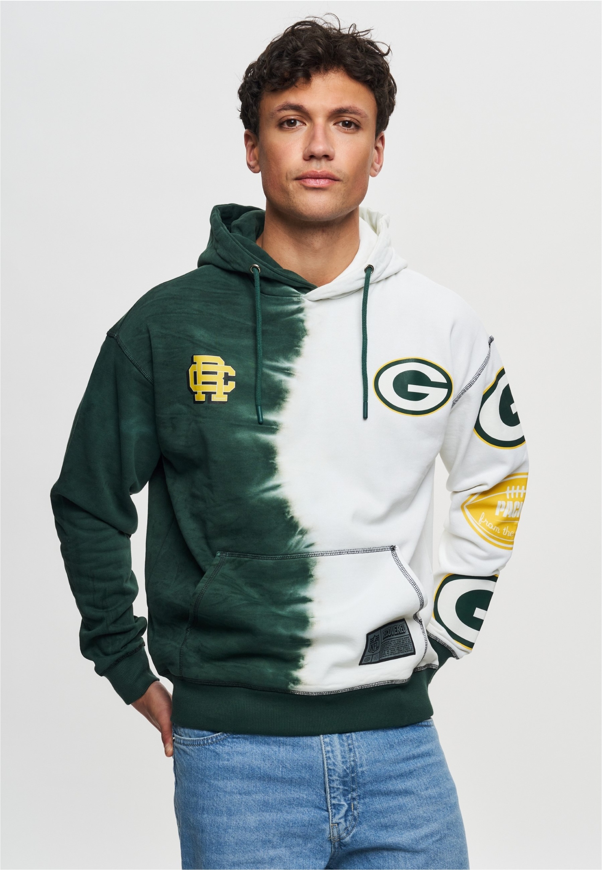 Recovered Kapuzensweatshirt »NFL Packers Ink Dye Effect On«, für alle Green Bay Packers-Fans