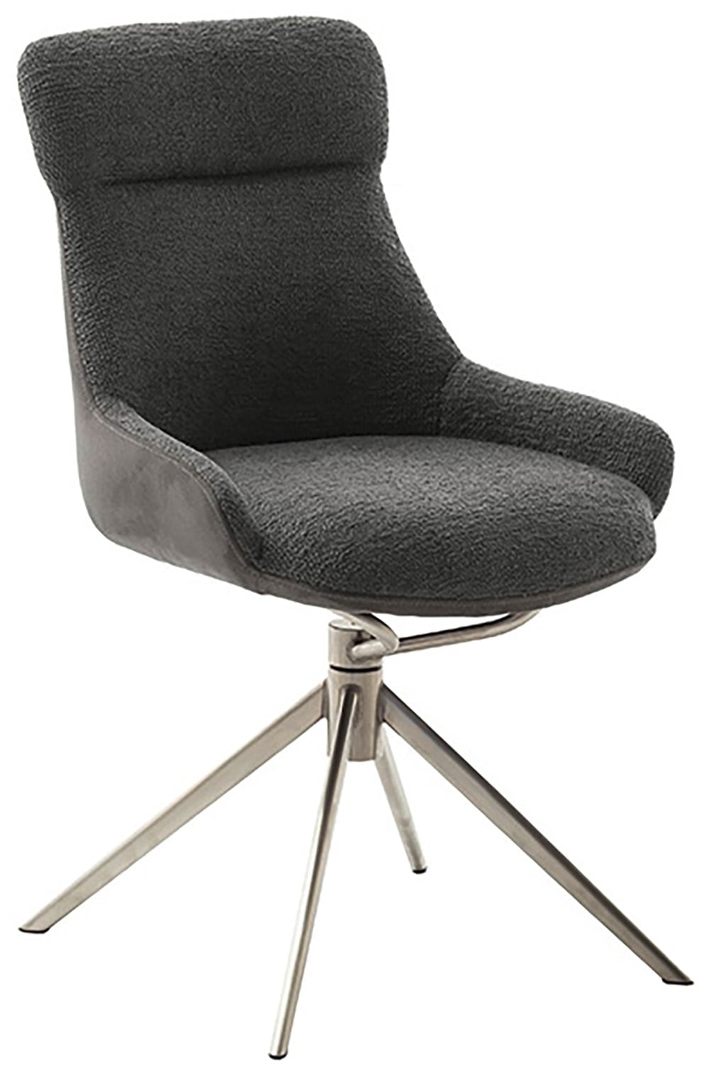 MCA furniture Esszimmerstuhl, Feingewebe, (2er-Set), drehbar 360°, Dreh- & Schwingfunktion, Sitzhöhe ca. 50 cm