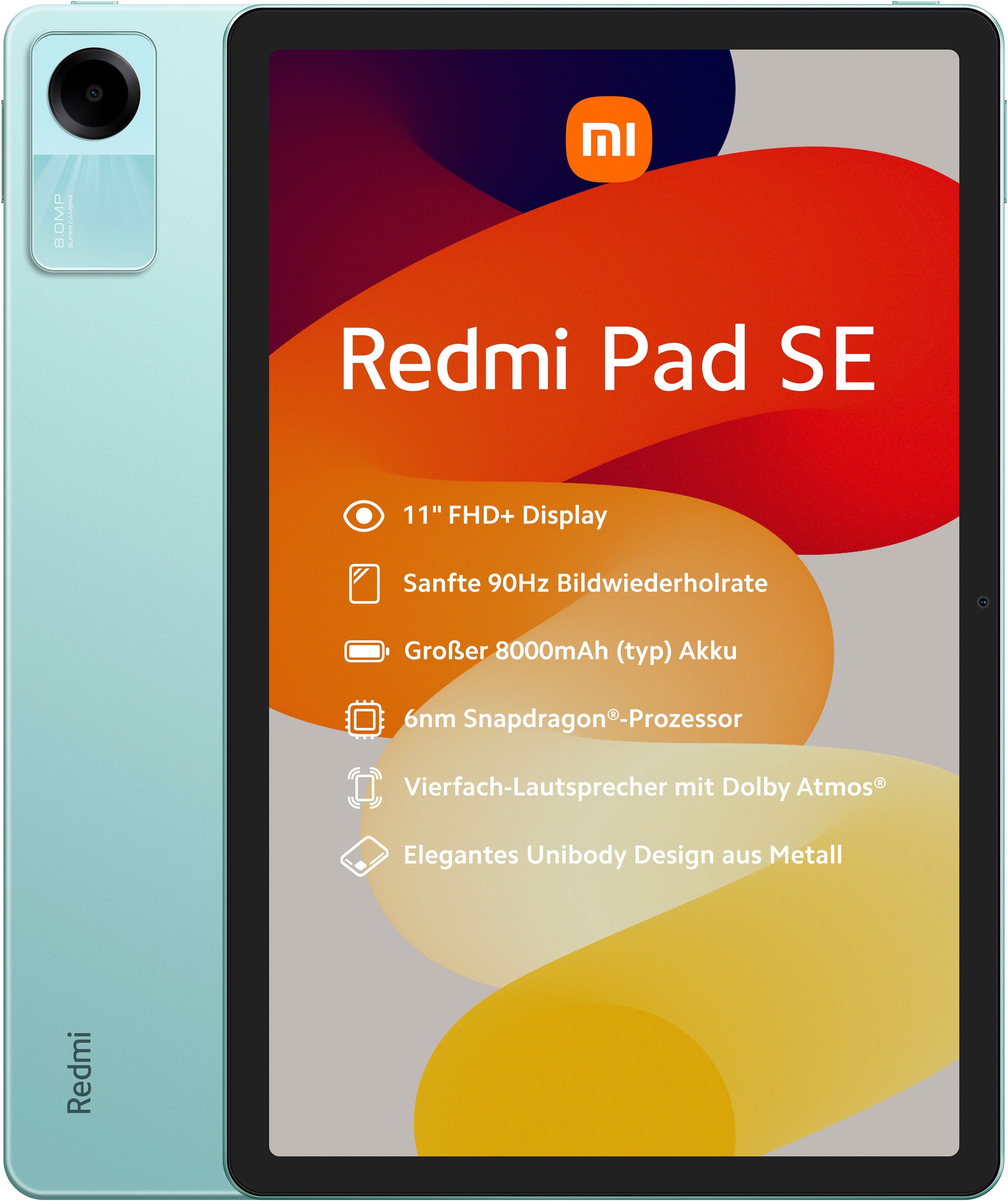 XIAOMI Tablet "Redmi Pad SE 4+128Gb", 128 GB, grün, Tablets_EBookReader