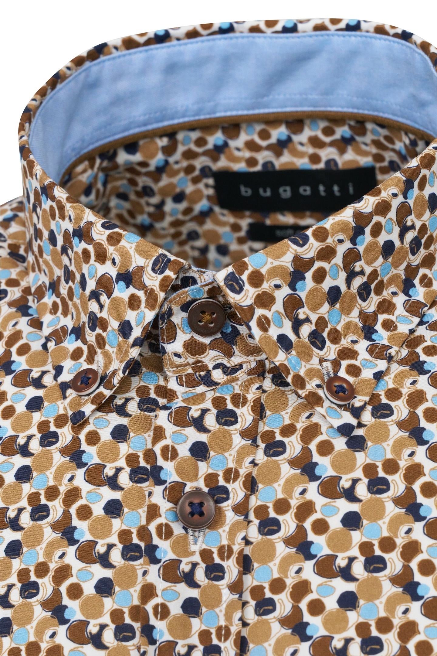 bugatti Kurzarmhemd, mit Button-Down-Kragen
