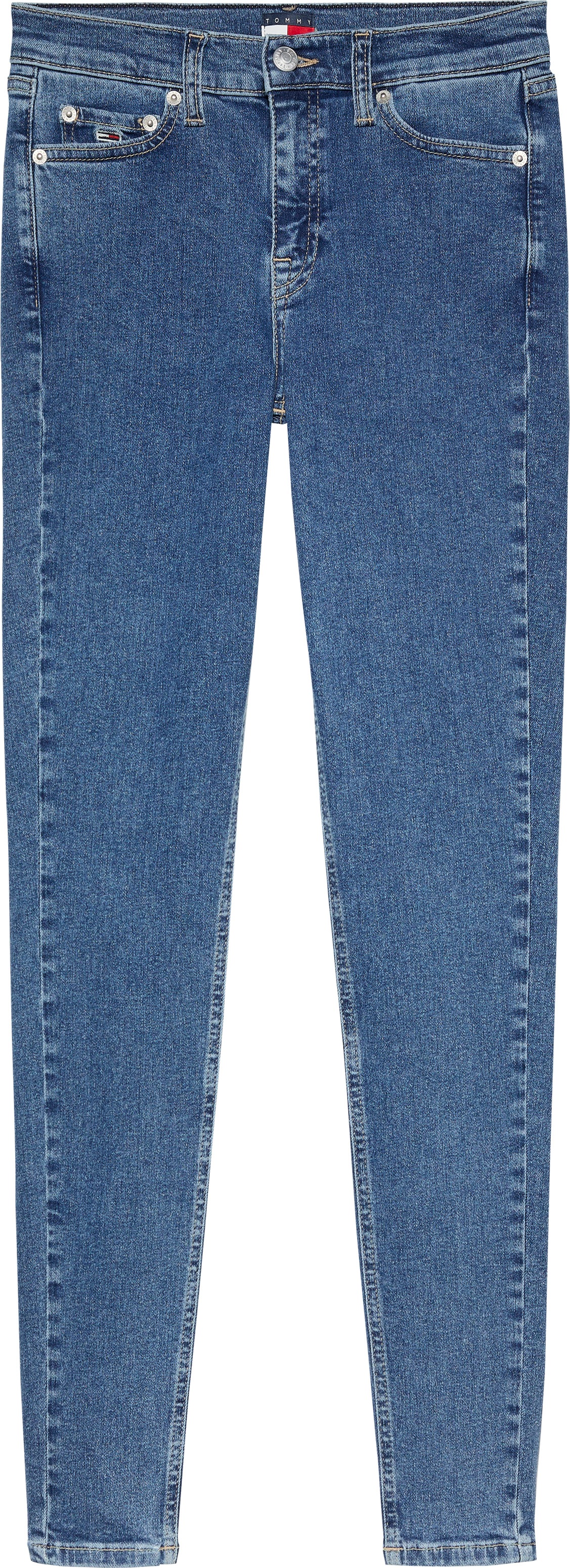 Tommy Jeans Skinny-fit-Jeans »Nora Mid Rise Skinny«, mit Waschung, mit Logo-Badge