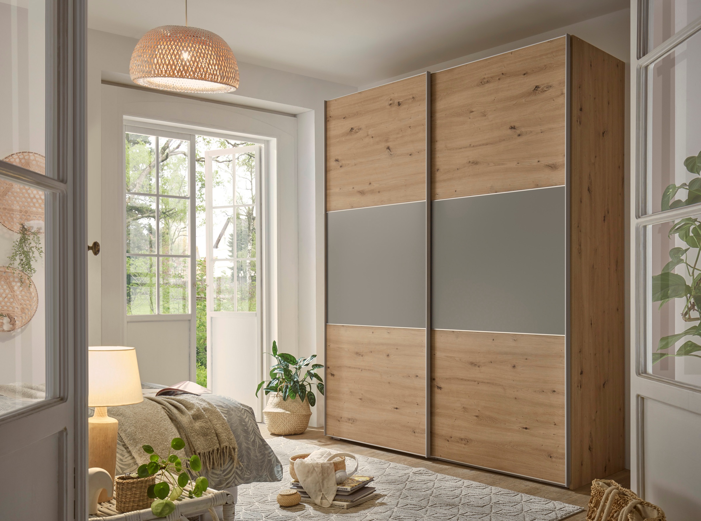 STAUD Schwebetürenschrank »Includo, Made in Germany«, Mit vier verschiedenen Ausstattungsvarianten