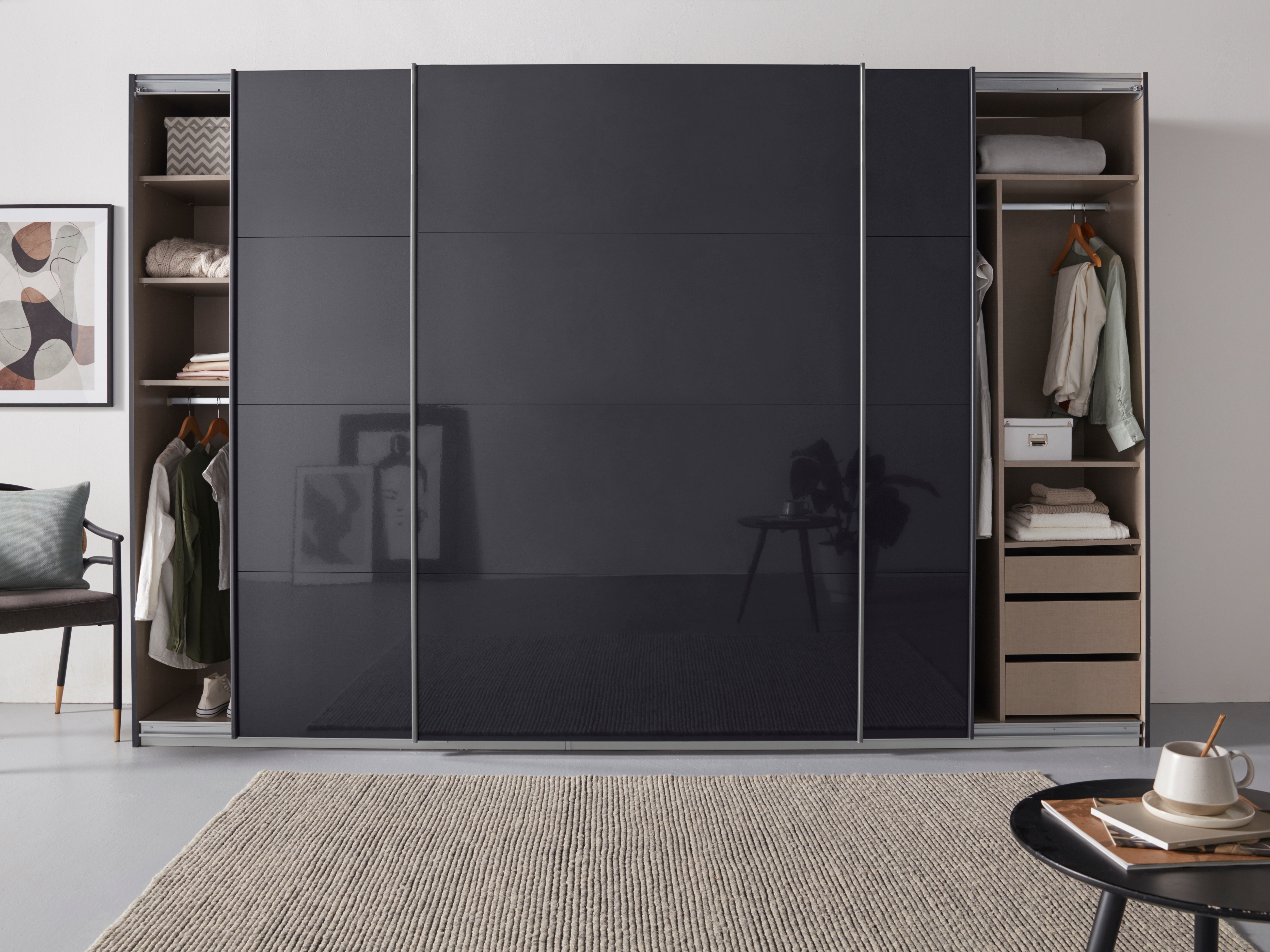 OTTO home Kleiderschrank "Mehrzweckschrank Aktenschrank Möbel Mietswohnung TOPSELLER OTELI" 3 Ausstattungen BASIC/CLASSIC/PREMIUM (inkl. SOFT-CLOSE-FUNKTION), Breiten 203/271/315/360 cm Höhen 210/229 cm MADE IN GERMANY