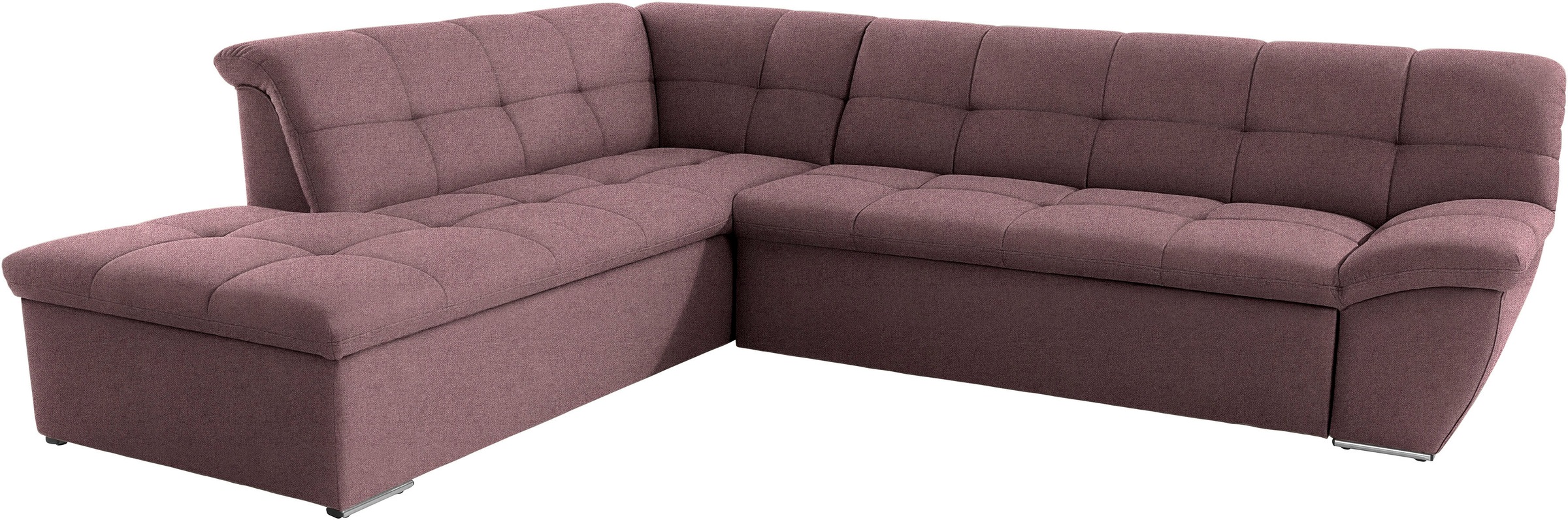 DOMO collection Ecksofa »Lagoa L-Form«, wahlweise mit Bettfunktion, frei im Raum stellbar, große Farbvielfalt