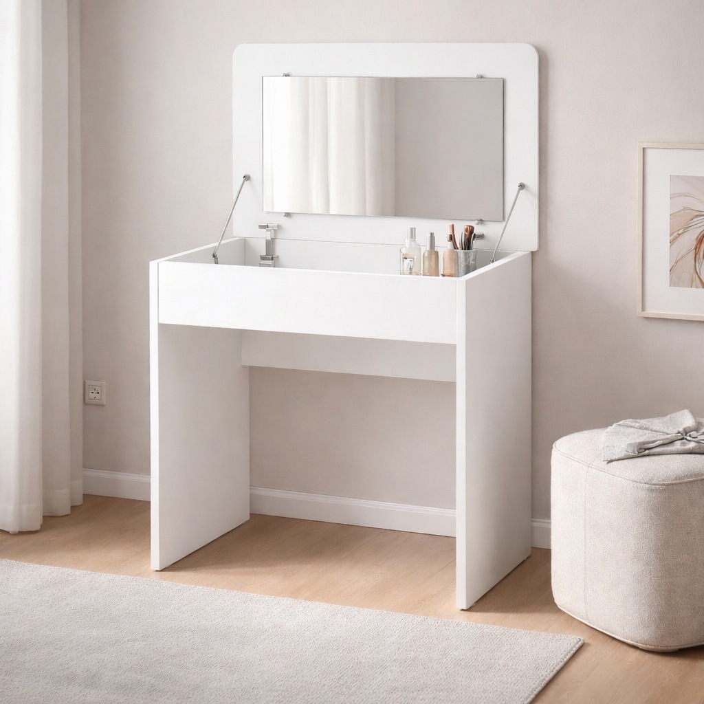 OTTO home Schminktisch »Trympo 7, Kosmetiktisch, Frisiertisch, Schminkkommode, Toilettentisch« Schminktisch mit Spiegel und Stauraum, Breite 80cm