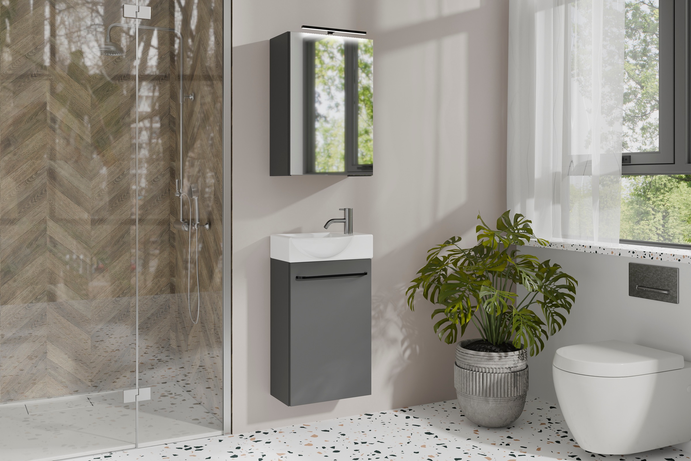 byLIVING Spiegelschrank "Serie Spree, in vielen Breiten erhältlich" Soft-Cl günstig online kaufen