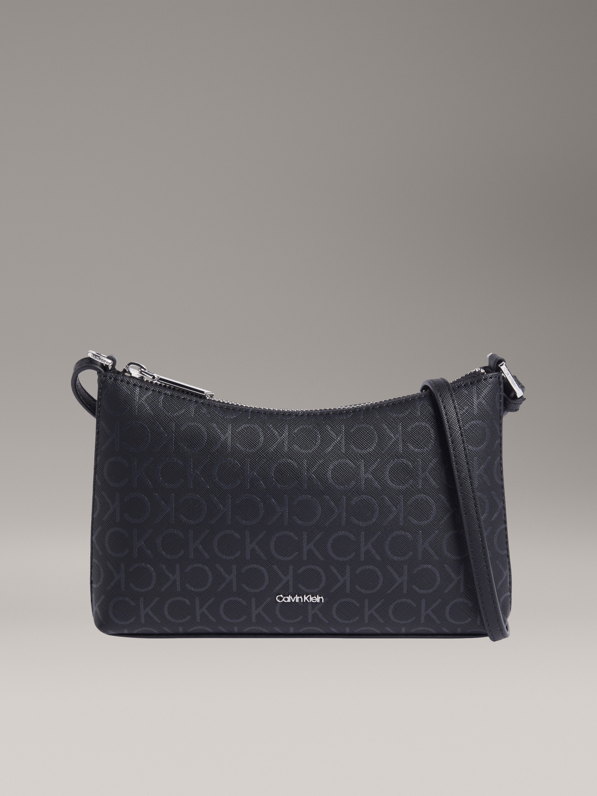 Calvin Klein Umhängetasche »CK MST AP CNV LG JQD«, Schultertasche, Handtasche Damen mit CK-Monogramm