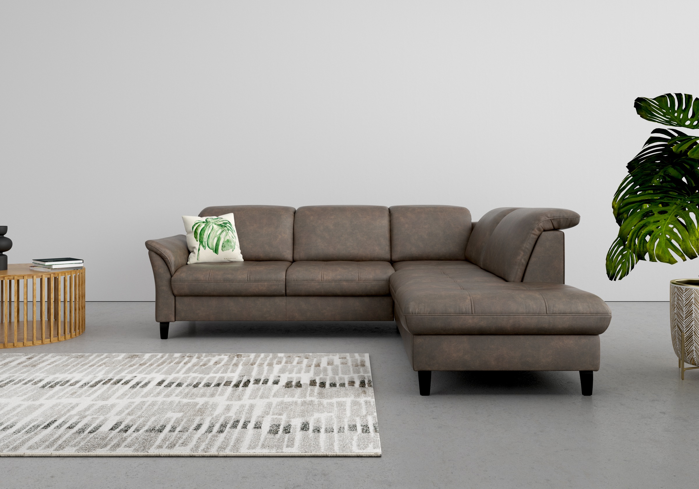 Thumbnail - sit&more "Maggiore L-Form" wahlweise mit Kopfteilverstellung, Bettfunktion und Stauraum