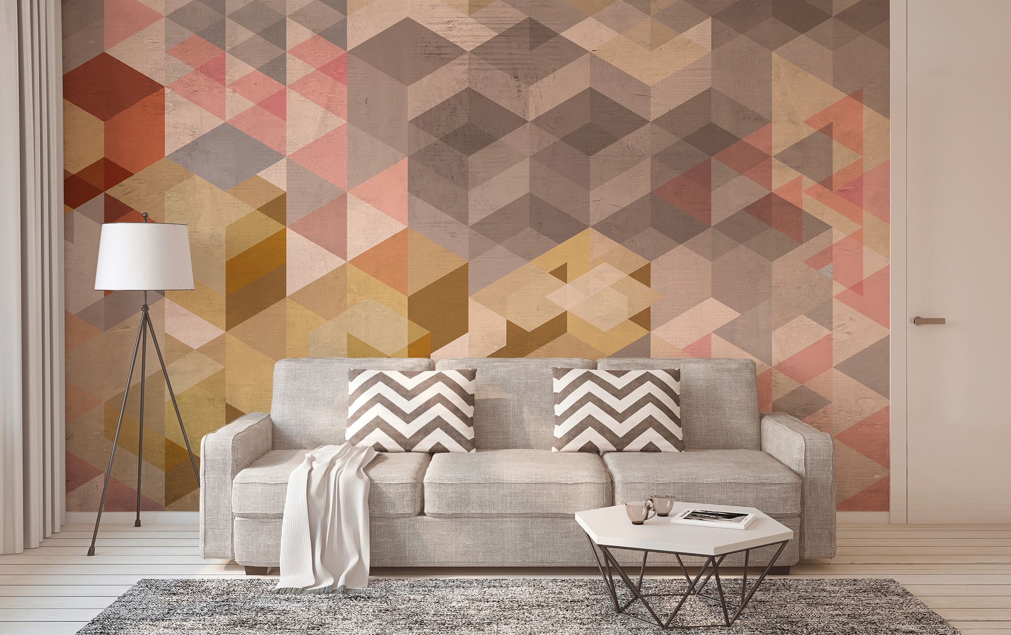 Architects Paper Fototapete »Atelier 47 Vintage Diamond 1«, 3D-Optik, Vlies, Wand, Schräge, Decke