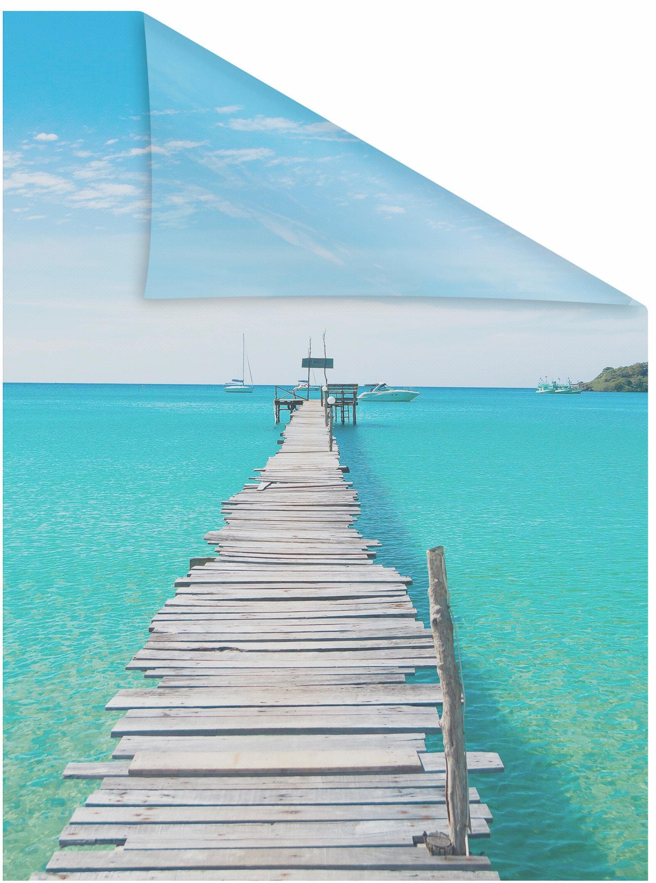 LICHTBLICK ORIGINAL Fensterfolie "El Mar" 1 Stk. blickdicht strukturiert Kl günstig online kaufen