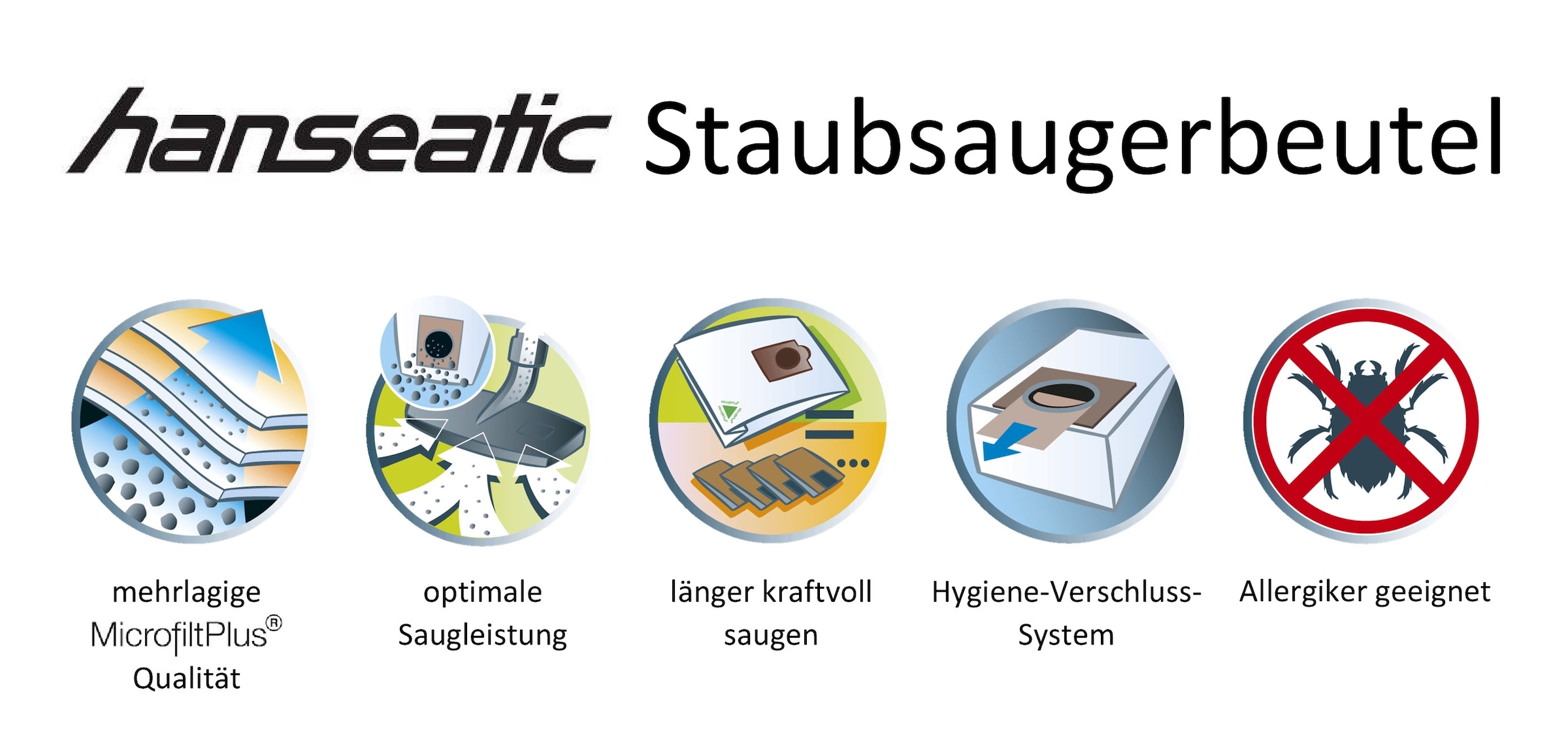 Hanseatic Staubsaugerbeutel, (Packung, 10 St.) bestellen | BAUR