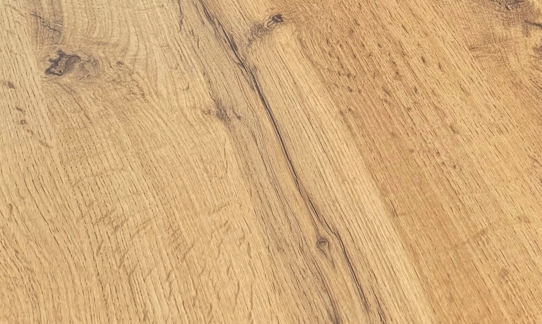 Jockenhöfer Gruppe Essgruppe »ROGER, Sitzgruppe, Tisch, 4 Stühle« Set, 5 Stk. tlg. Tischplatte Wildeiche, U-Gestell, Stühle mit Webstoff