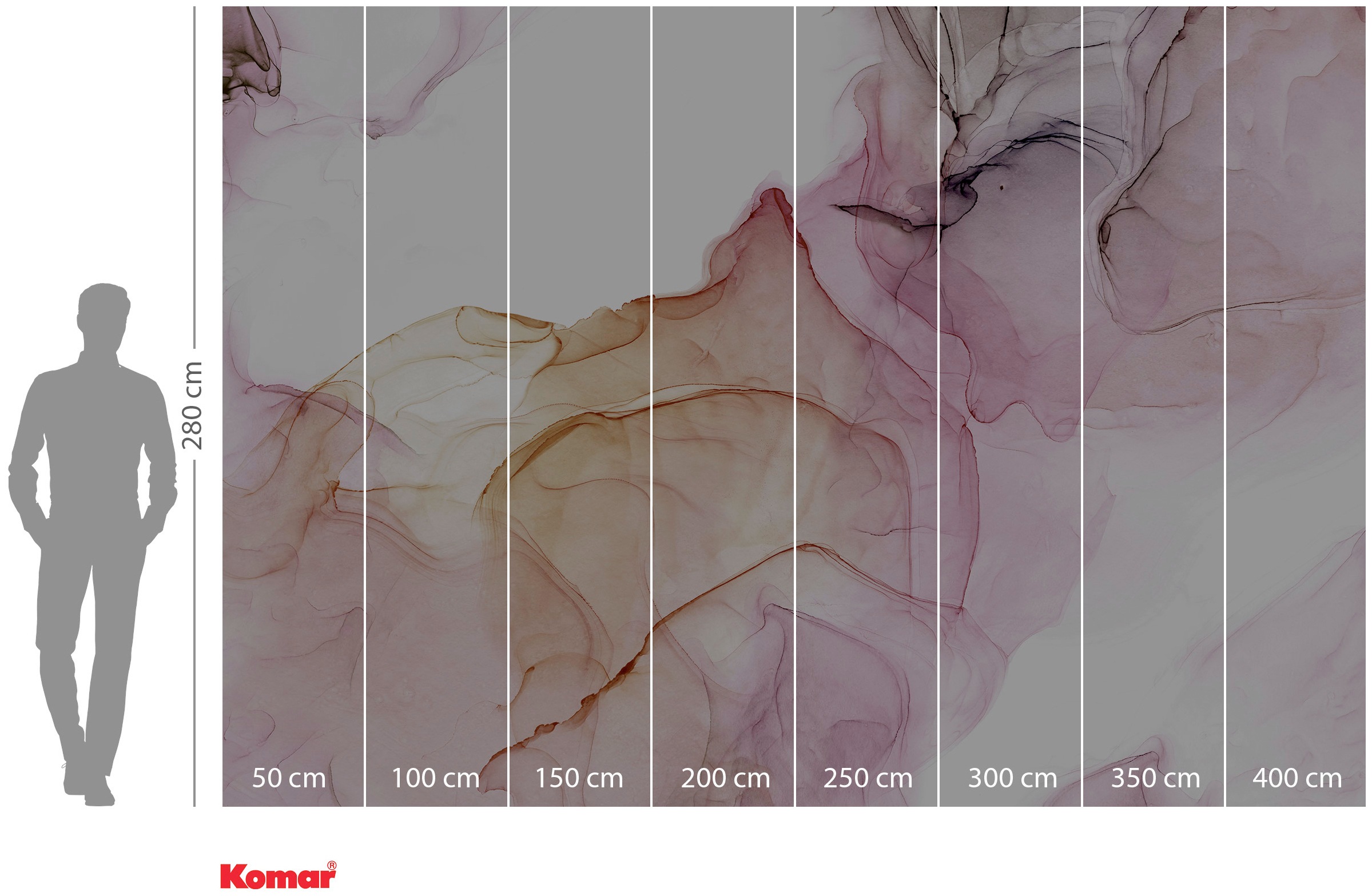 Komar Vliestapete »Digitaldruck Vlies - Shiny Fluid - Größe 400 x 280 cm«, bedruckt, Wohnzimmer, Schlafzimmer