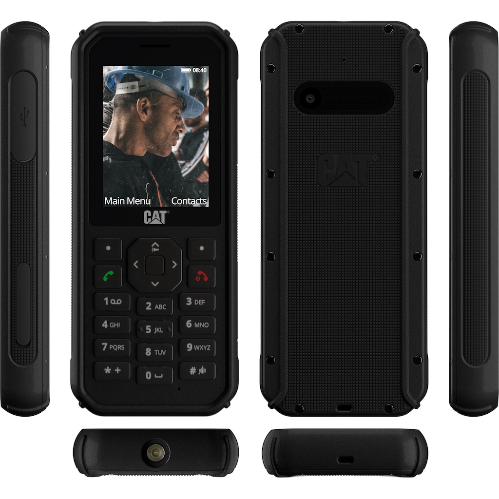 CAT Handy »CAT B40, Dual-Sim«, black, 6,1 cm/2,4 Zoll, 2 MP Kamera