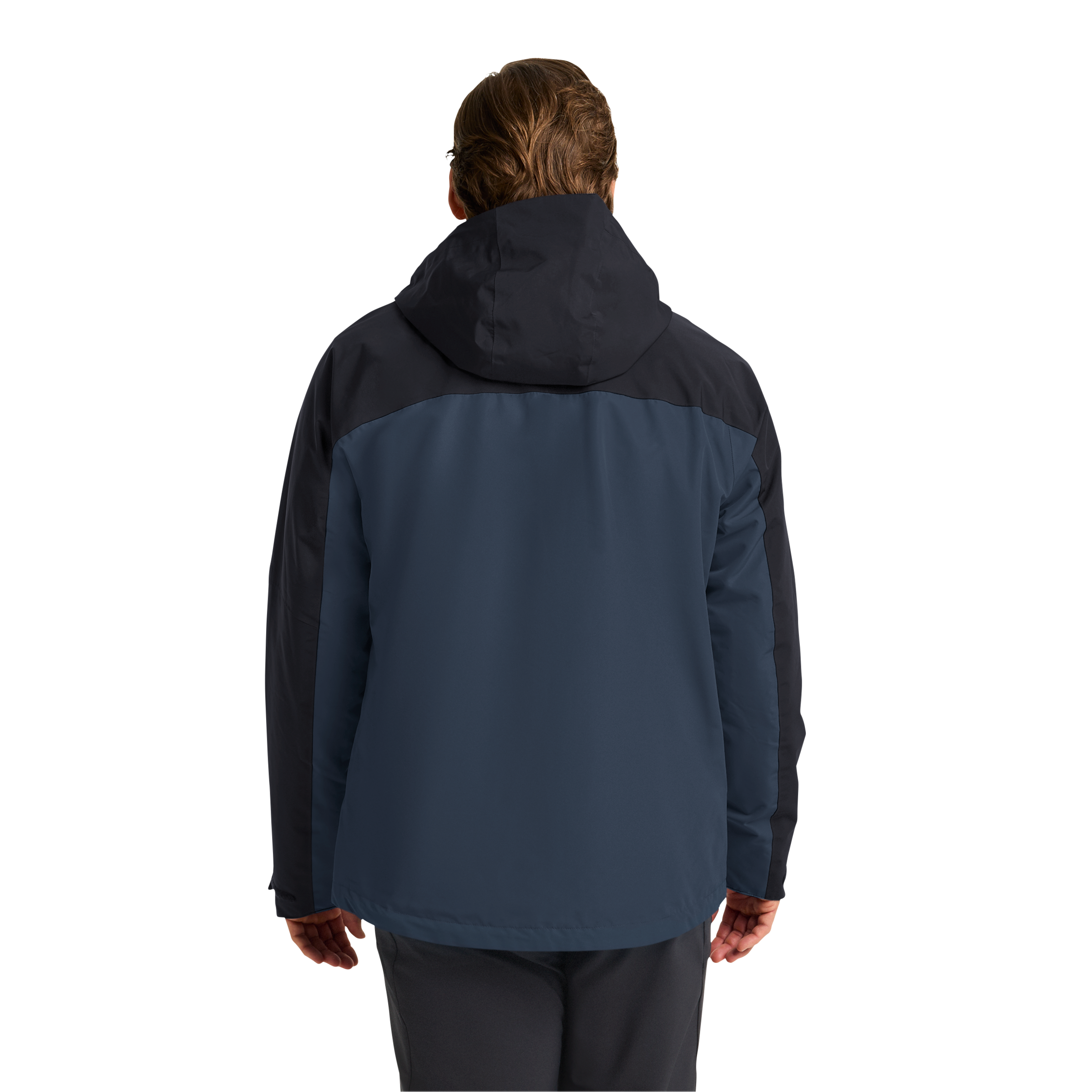 Jack Wolfskin 3-in-1-Funktionsjacke mit Kapuze mit Kapuze mit regulierbarem Elastikband, wasserdicht, winddicht
