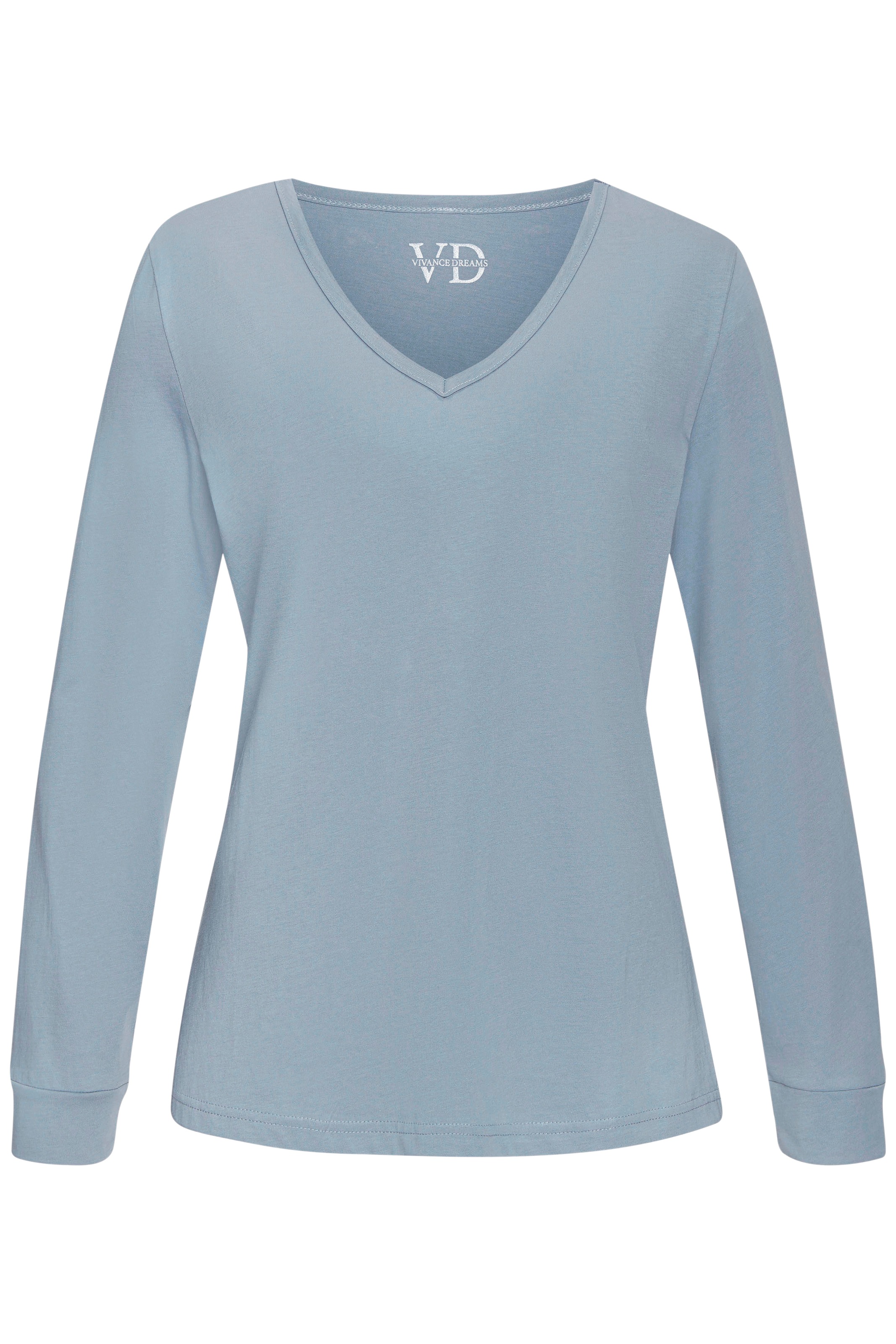 Vivance Dreams Pyjamaoberteil, mit schönem V-Ausschnitt günstig online kaufen