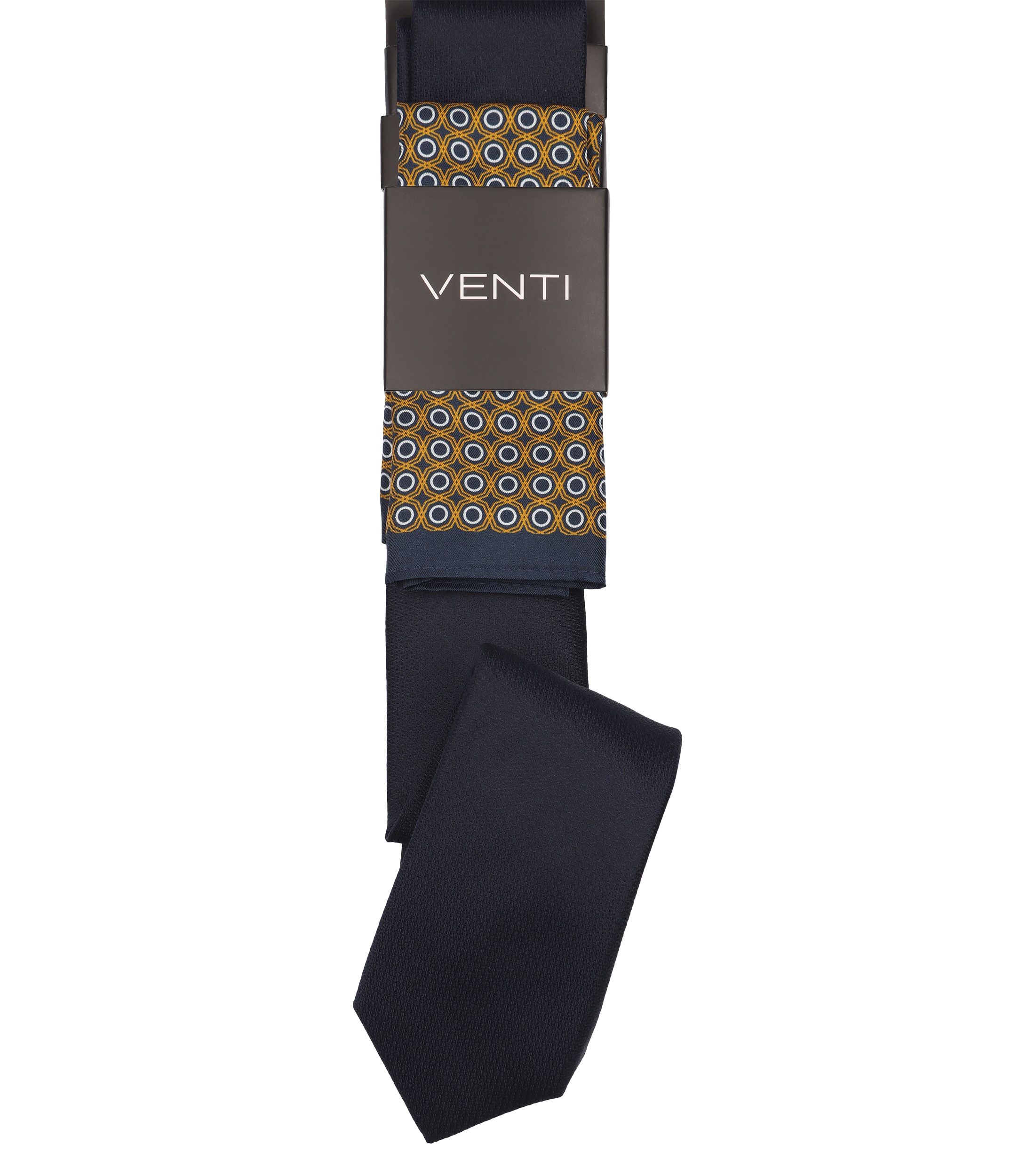 VENTI "VENTI Set aus Krawatte und Einstecktuch gemustert"