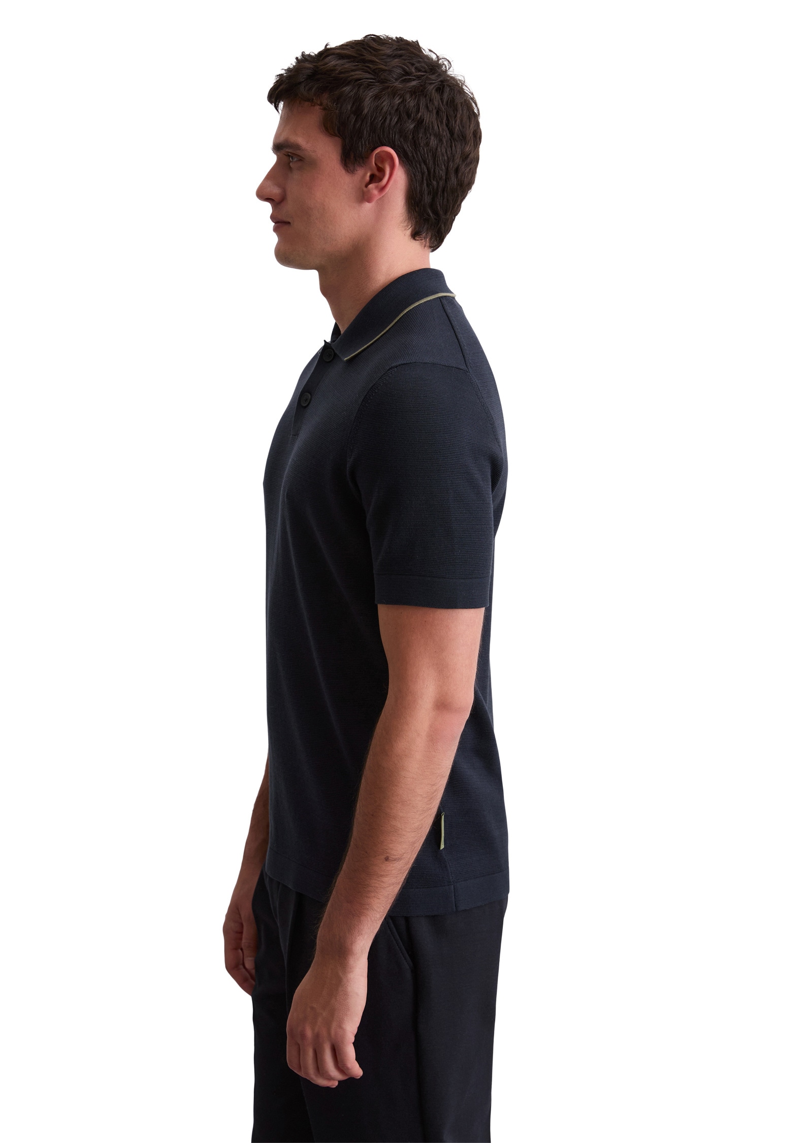 Marc O'Polo Kurzarmpullover »aus reiner Bio-Baumwolle«
