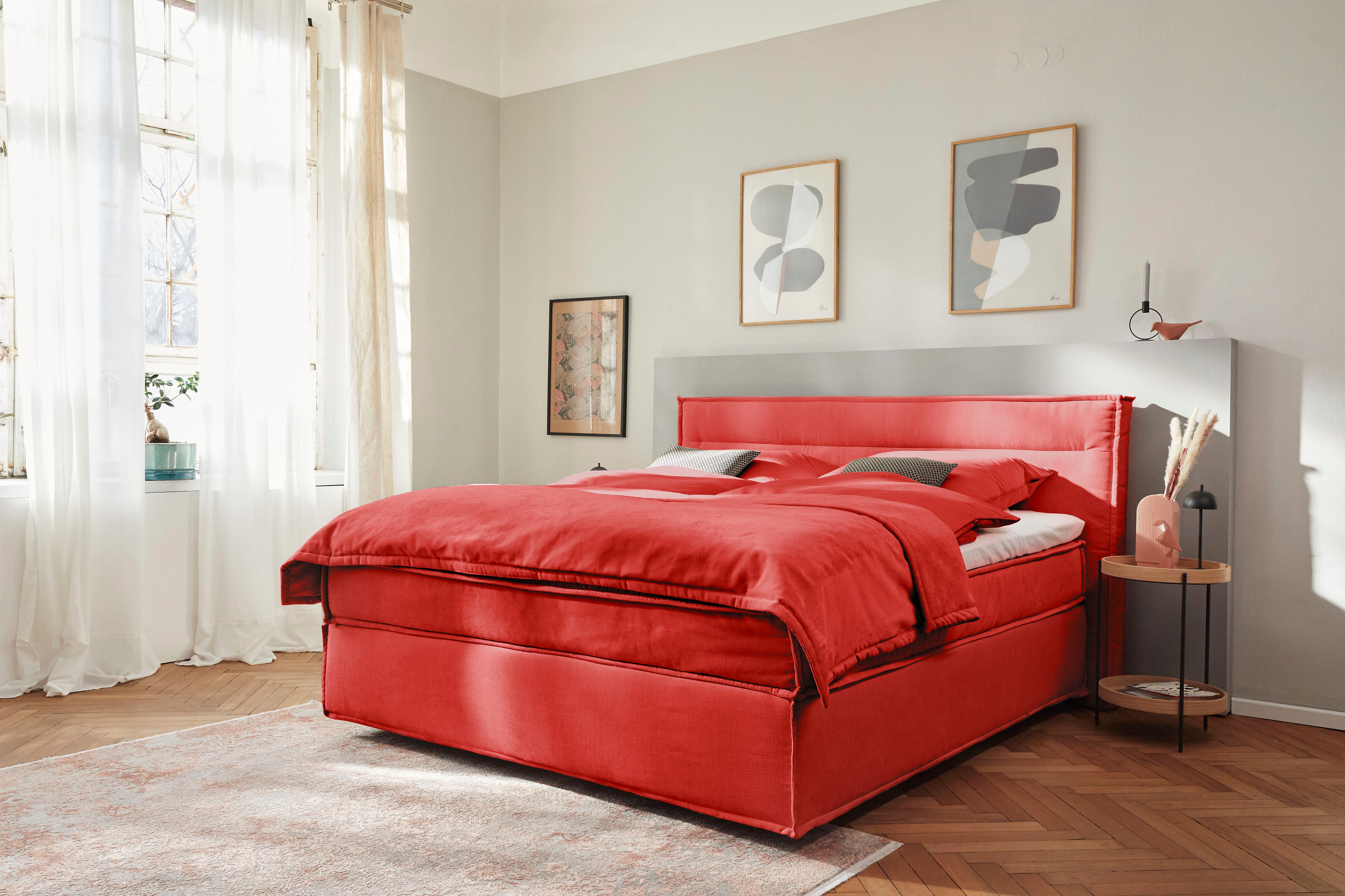 Thumbnail - Musterring Boxspringbett "JustB SC100", schwebende Optik, inklusive Topper, verschiedene Farben, 180 x 200 cm