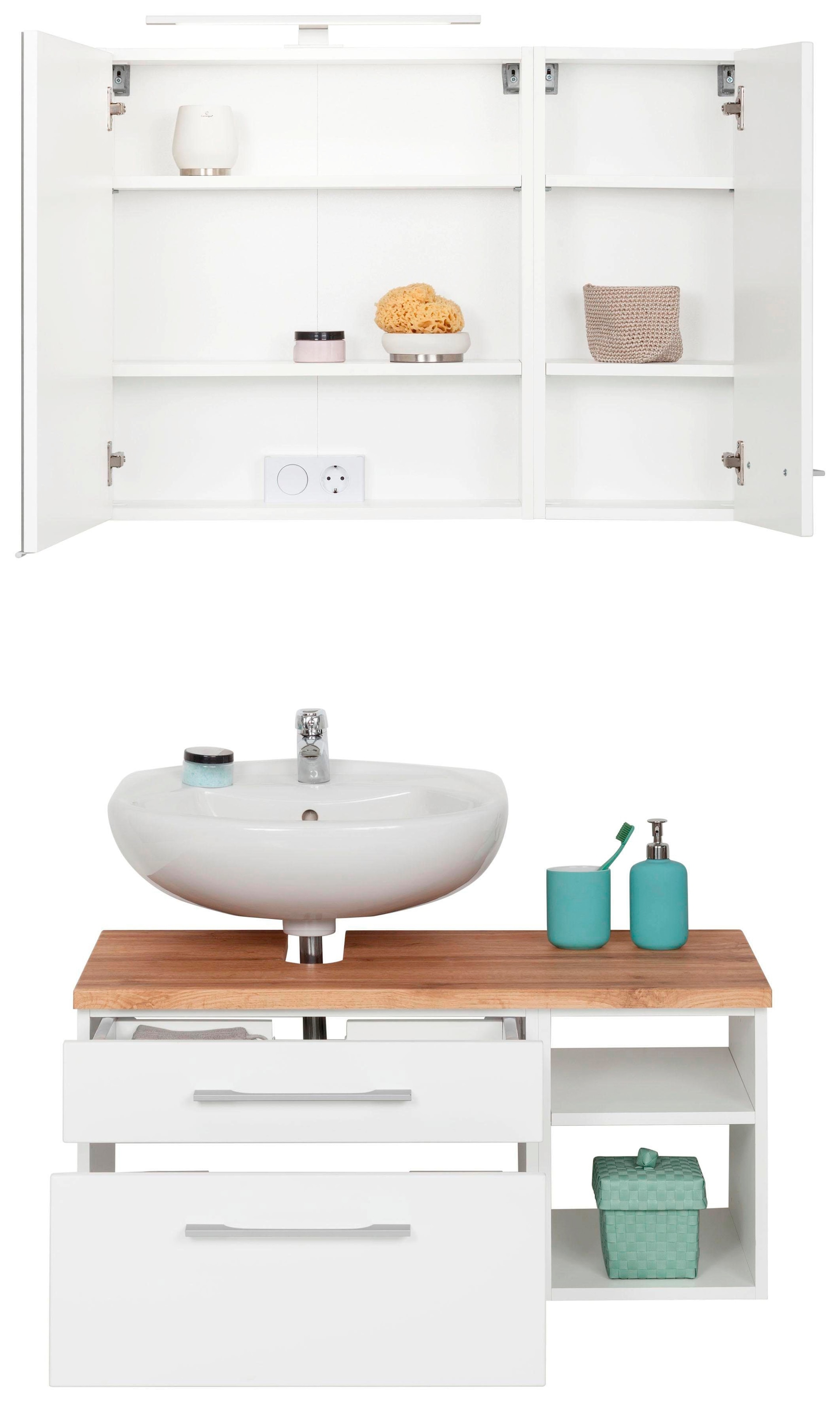 welltime Badmöbel-Set »Davos« 3 Stk. tlg.
