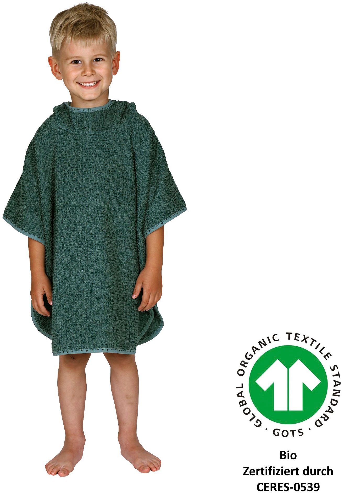 Wörner Badeponcho "at home" Biobaumwolle, maschinenwaschbar, trocknergeeign günstig online kaufen