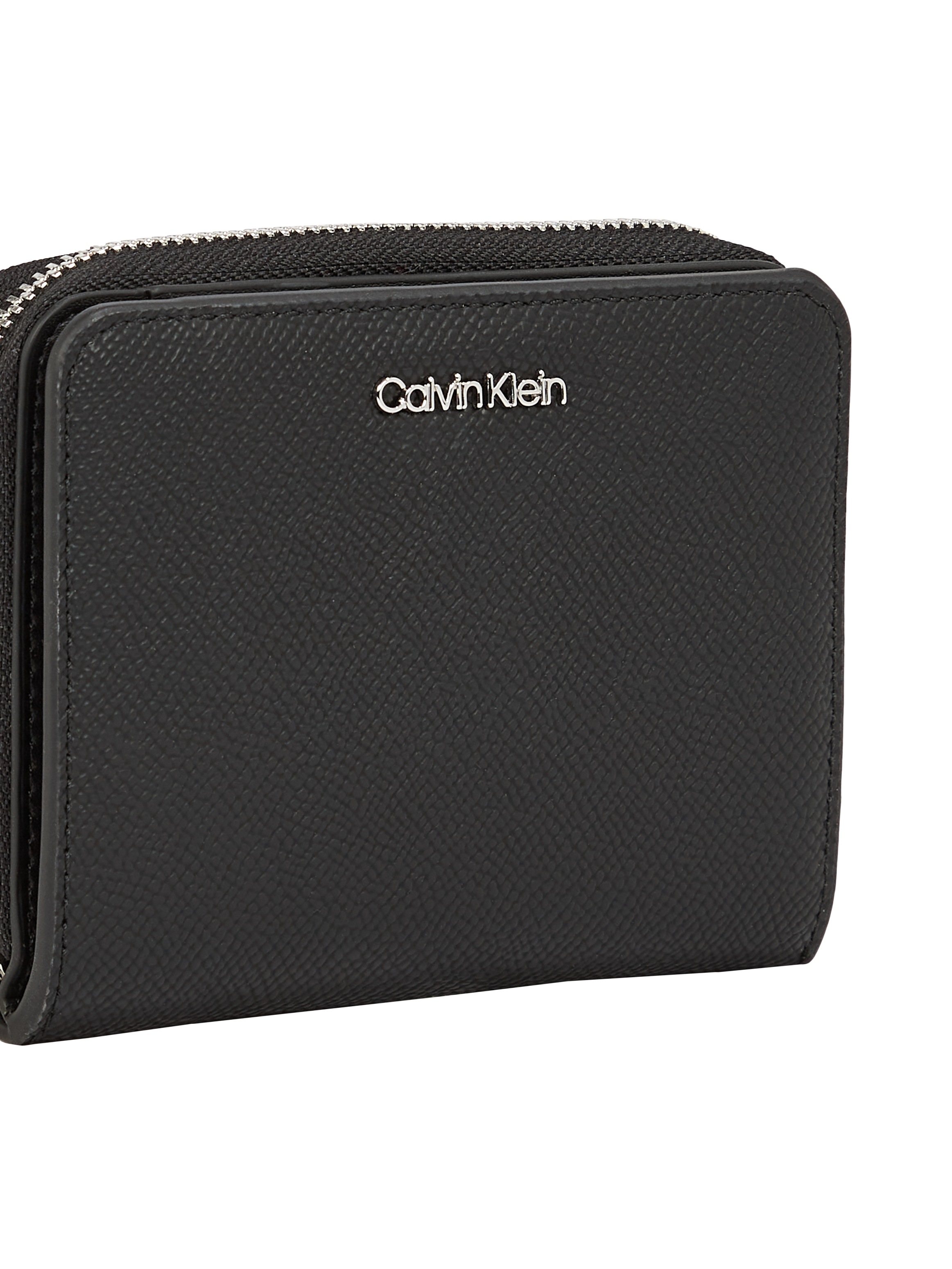 Calvin Klein Geldbörse »CK MUST MD ZIP AROUND_CAVIAR«, Portemonnaie Damen, Geldbeutel Damen
