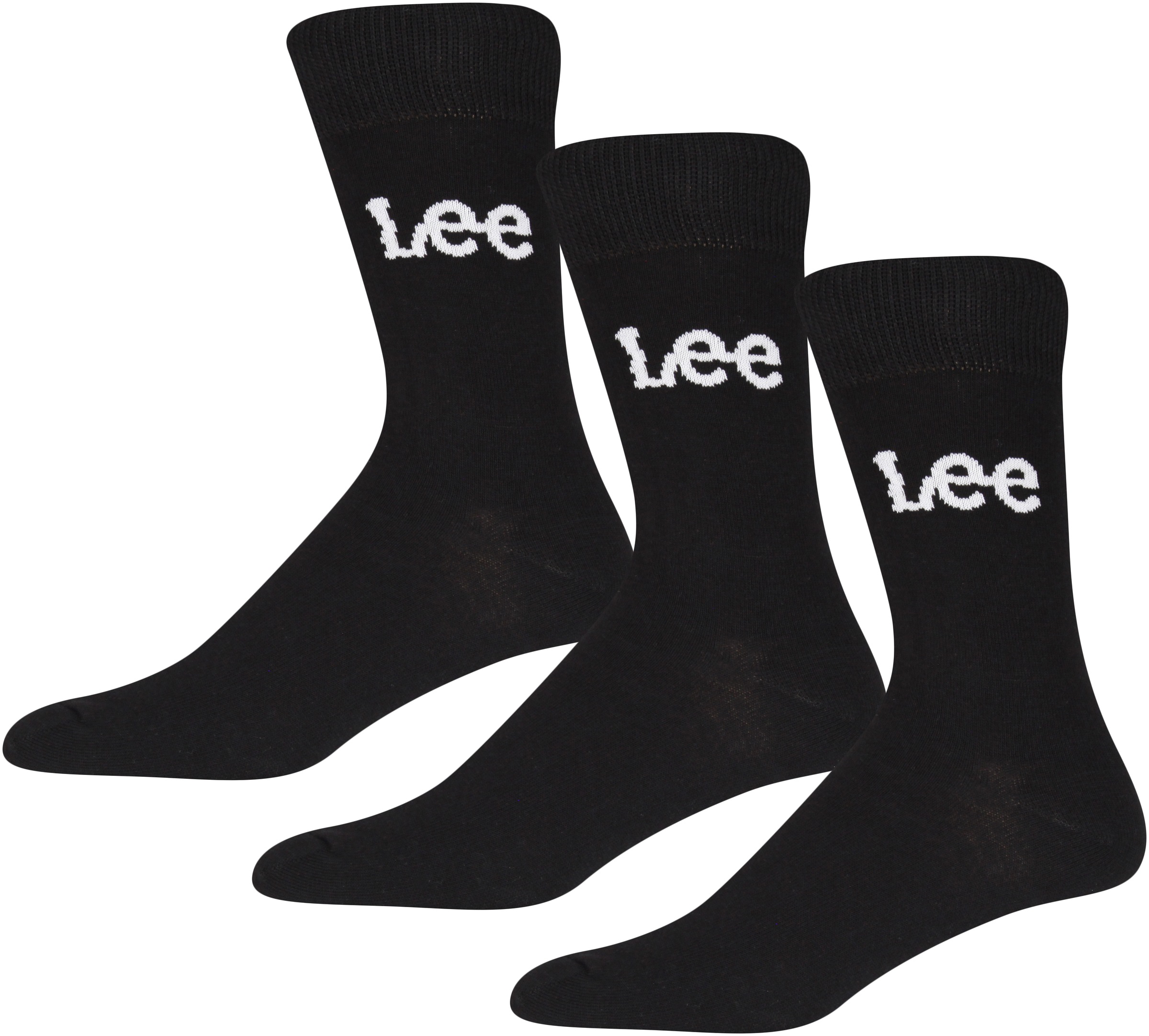 Lee® Sportsocken »BILLIE«, (3 Paar), atmungsaktive Baumwollmischung