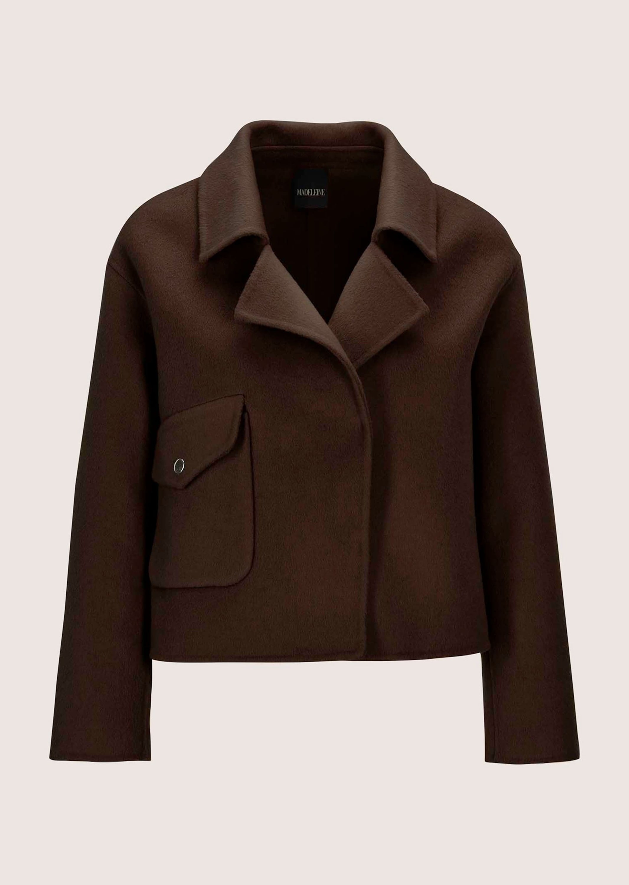 MADELEINE Kurzjacke "Doubleface-Jacke aus Wolle Jas. Zuiver wol" Doublefaceverarbeitung