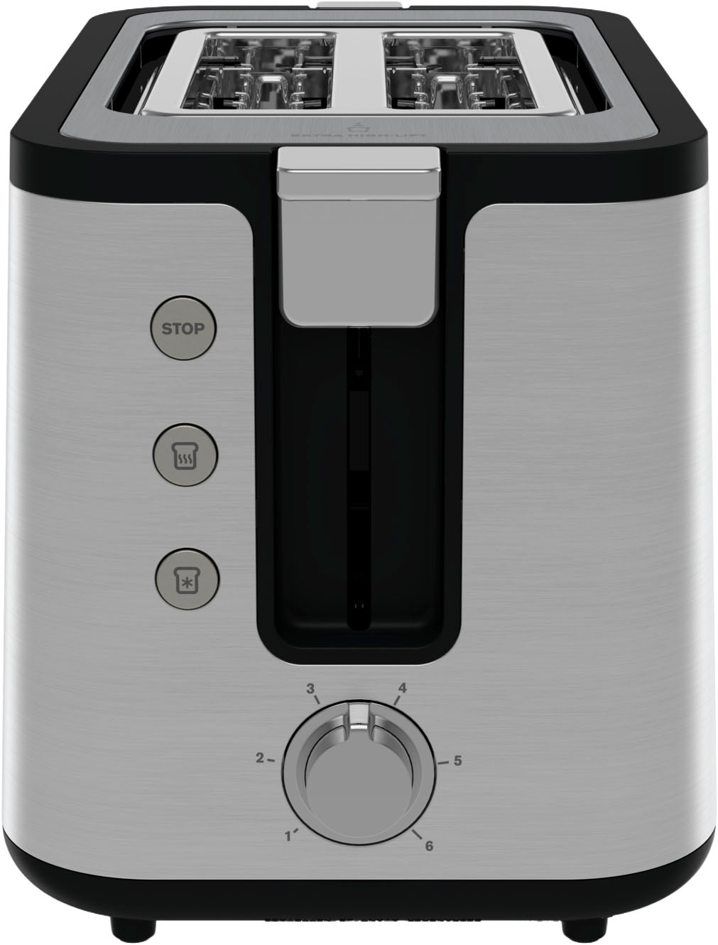 Krups Toaster »KH442D Control Line, 6 Bräunungsstufen, herausnehmbare Krümelschublade« 2 kurze Schlitze für 2 Scheiben 850 W integrierter Gebäck- und Brötchenwärmer, Anhebefunktion
