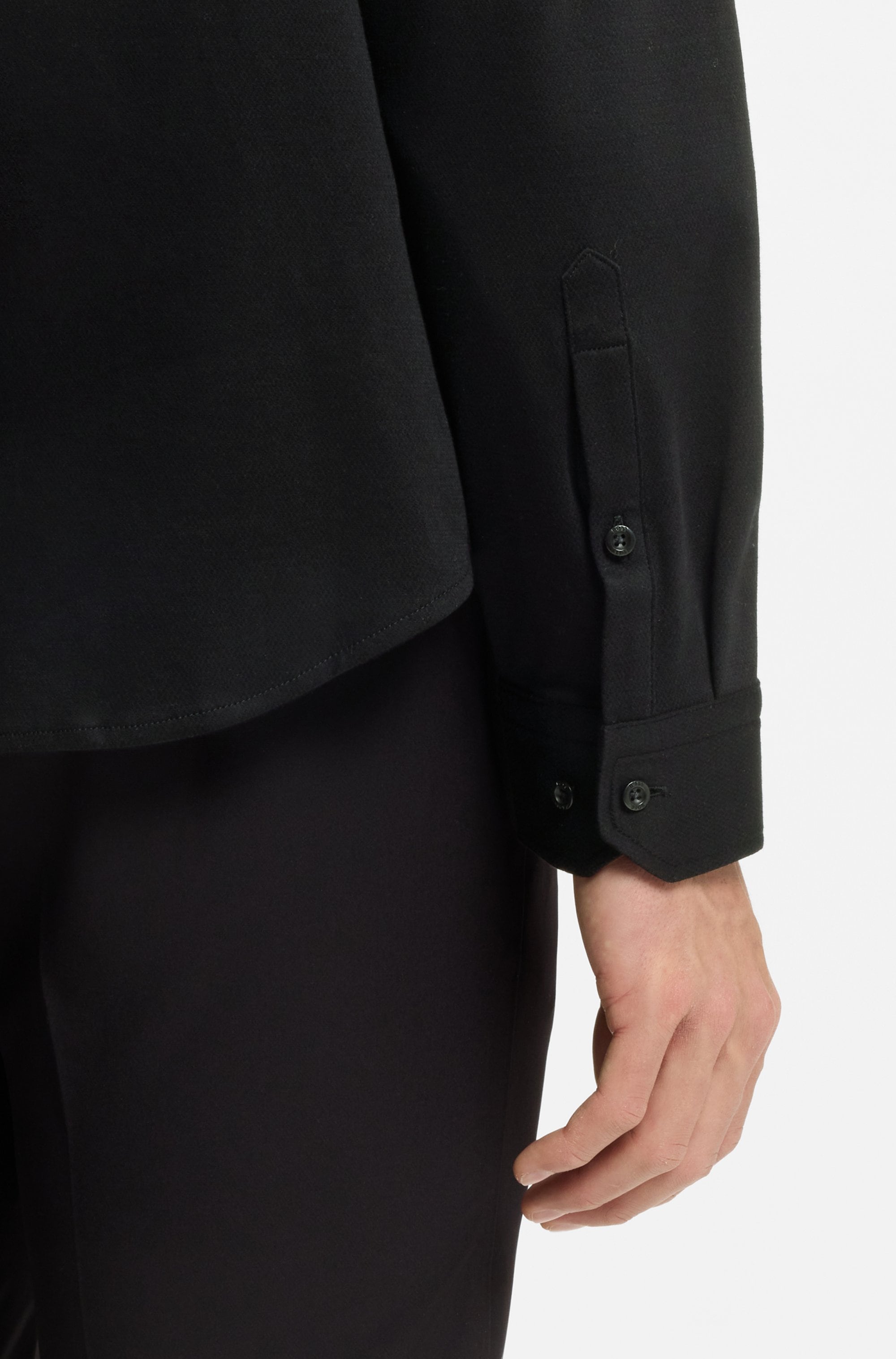 BOSS GREEN Langarmhemd »B MOTION L« mit Logo-Druck