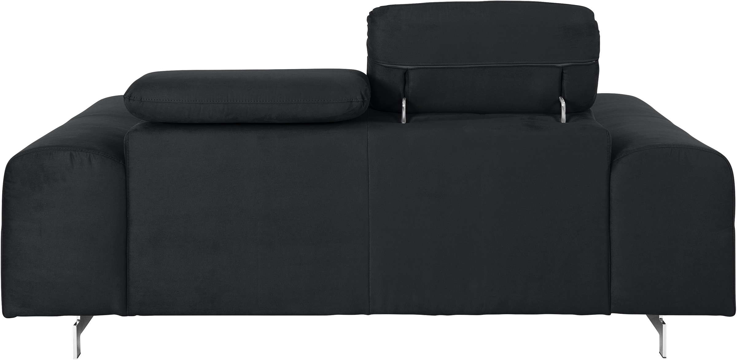 COTTA 2-Sitzer »Chef«, Big-Sofa mit Kopfteilverstellung, edle Metallkufen