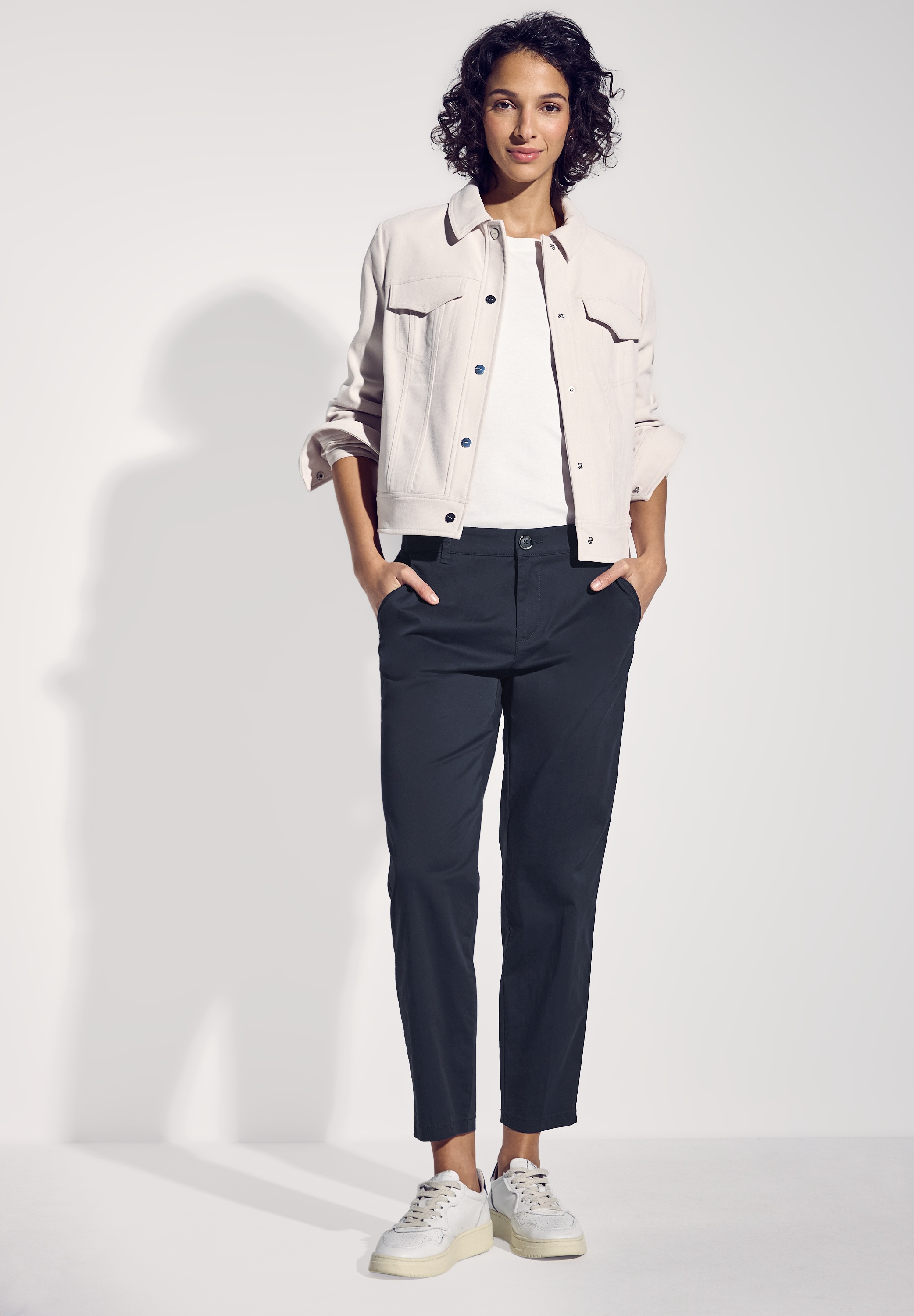 STREET ONE Chinohose, Middle Waist