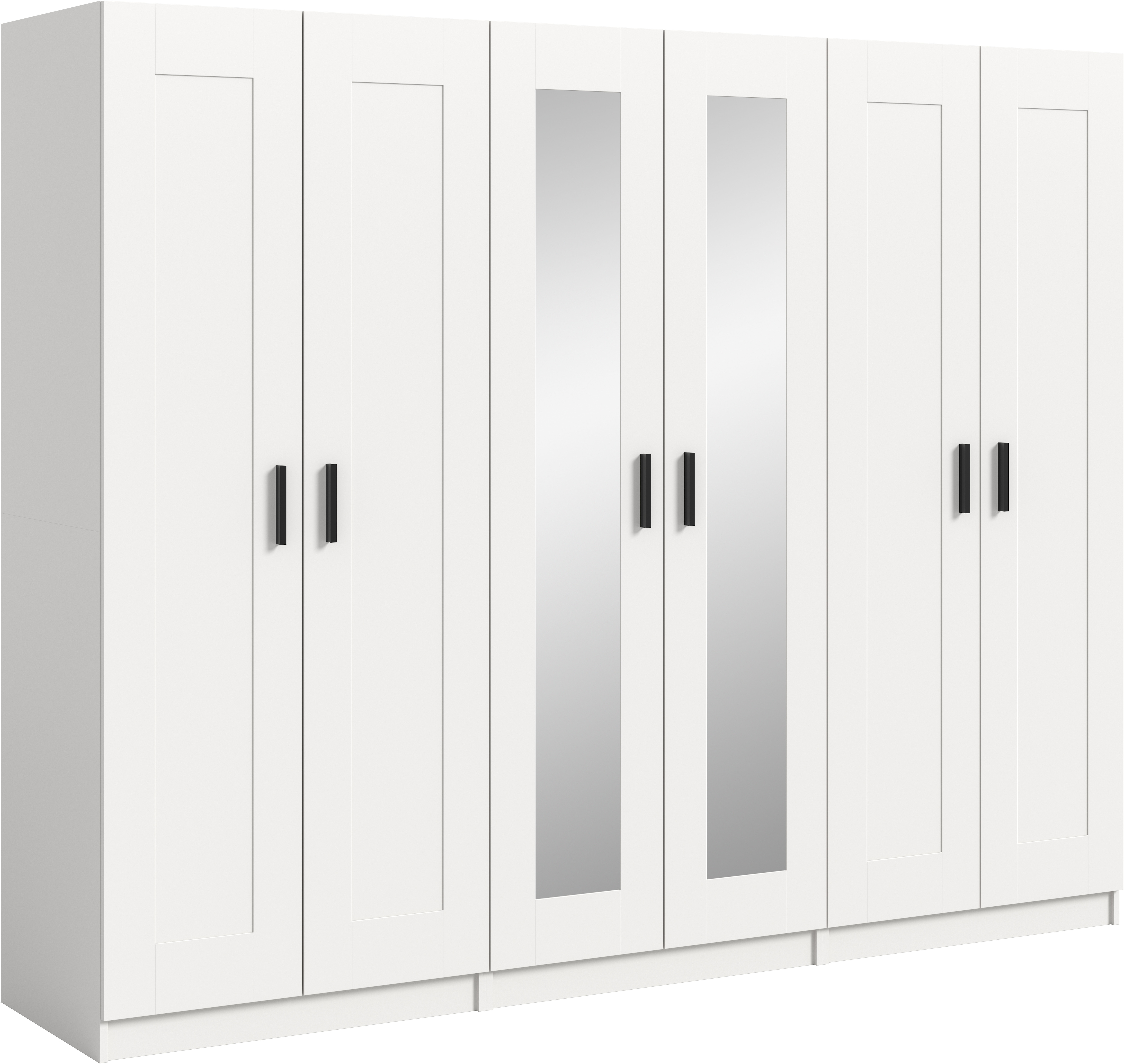 Home affaire Kleiderschrank "Farmsen, Schlafzimmerschrank, Garderobe, Schrank" Schrank-Kombi, Schlafzimmer, Garderobenschrank, Flur, Set best. aus: 3 Kleiderschränken, individuell platzierbar