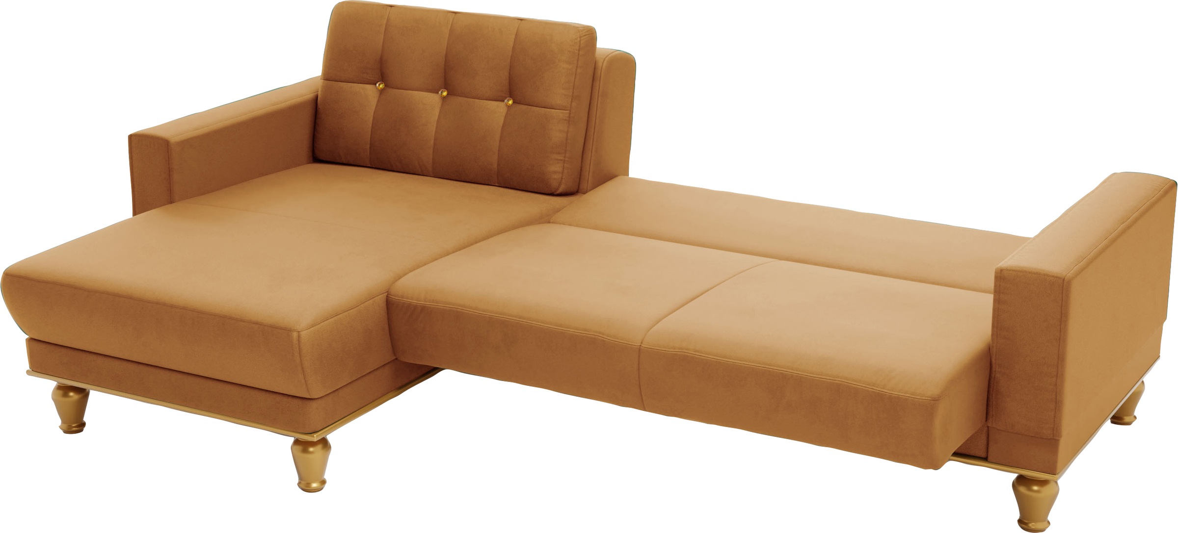 sit&more Ecksofa »Orient 5 L-Form«, mit Strass-Stein, wahlweise mit Bettfunktion und Bettkasten