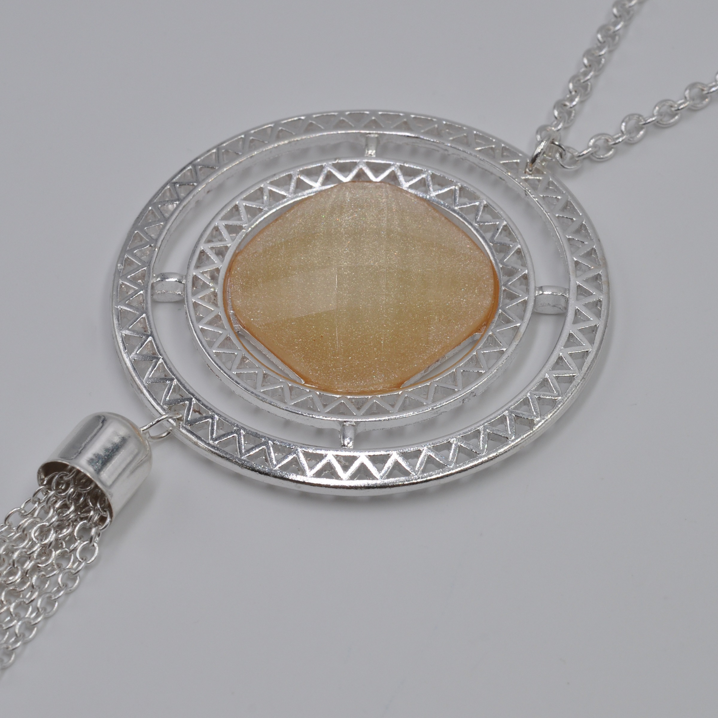 Firetti Lange Kette »Schmuck Geschenk Opal-Look Tassel Y-Kette«