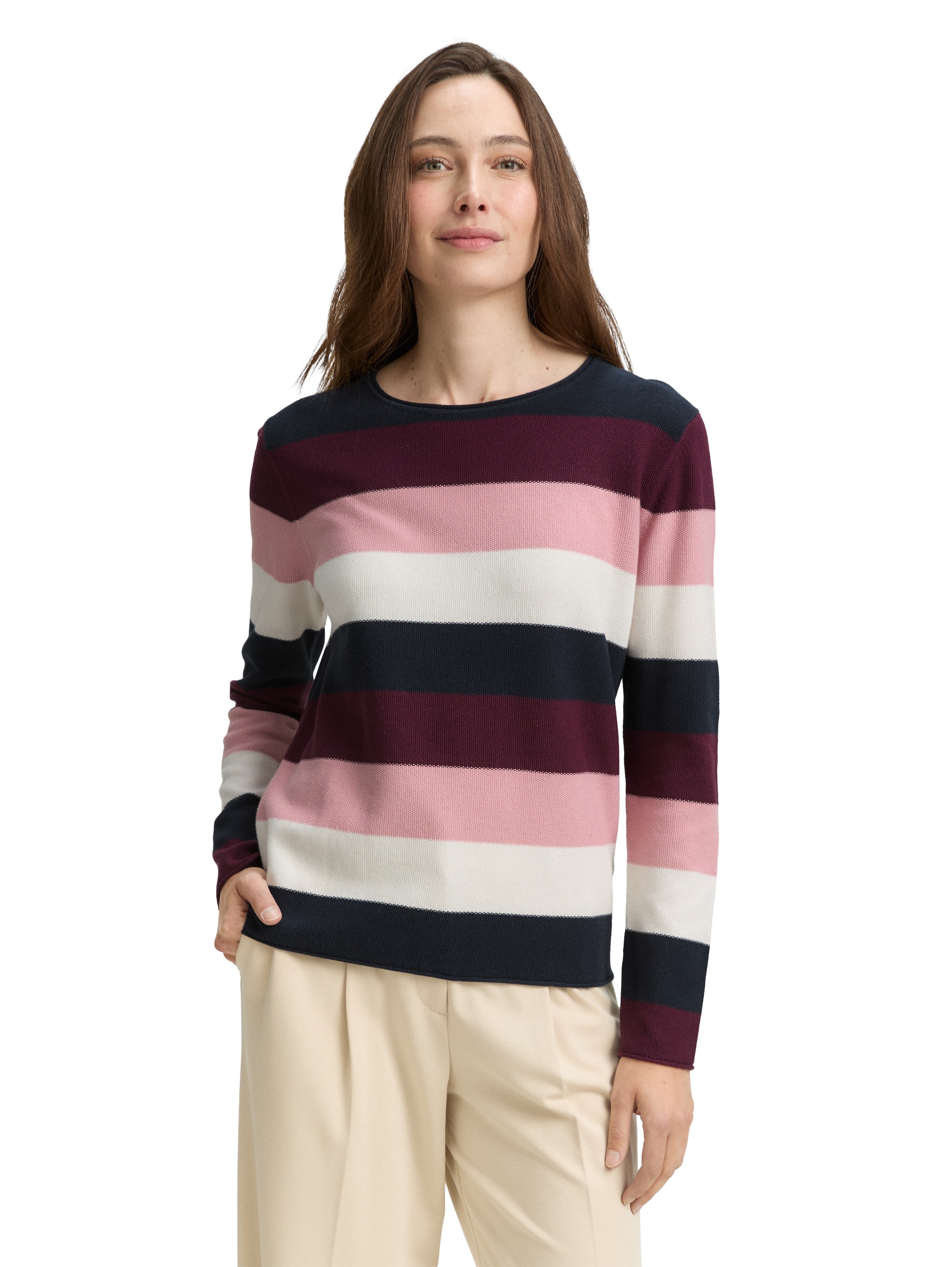 TOM TAILOR Strickpullover "Otto", mit Viskose günstig online kaufen