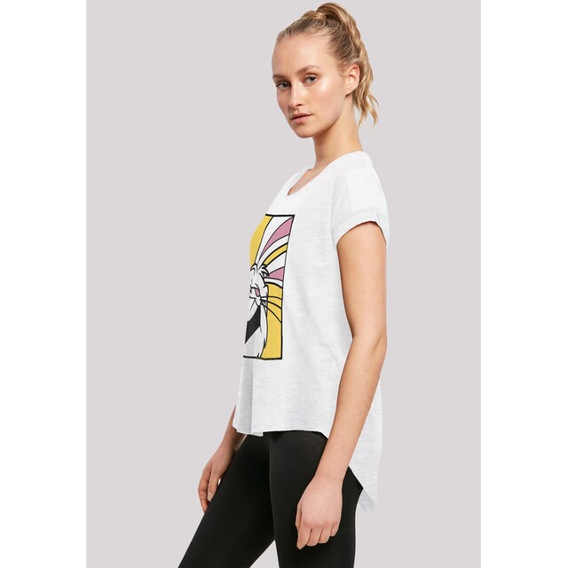 F4NT4STIC Kurzarmshirt »Damen Looney Tunes Bugs Bunny Laughing with Ladies  Long Slub Tee«, (1 tlg.) für kaufen | BAUR