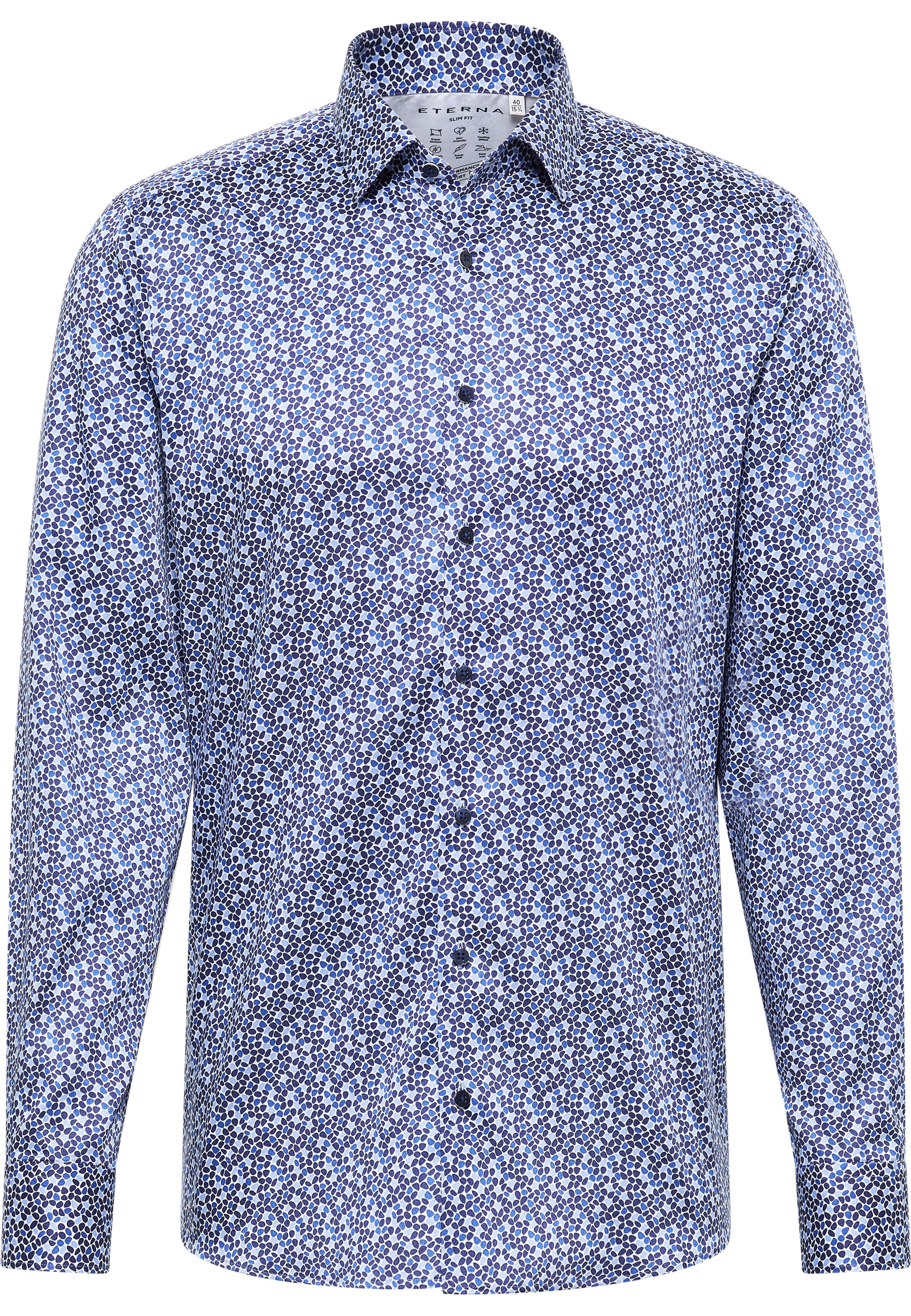 Eterna Langarmhemd »SLIM FIT«, EASY IRON (bügelleicht)