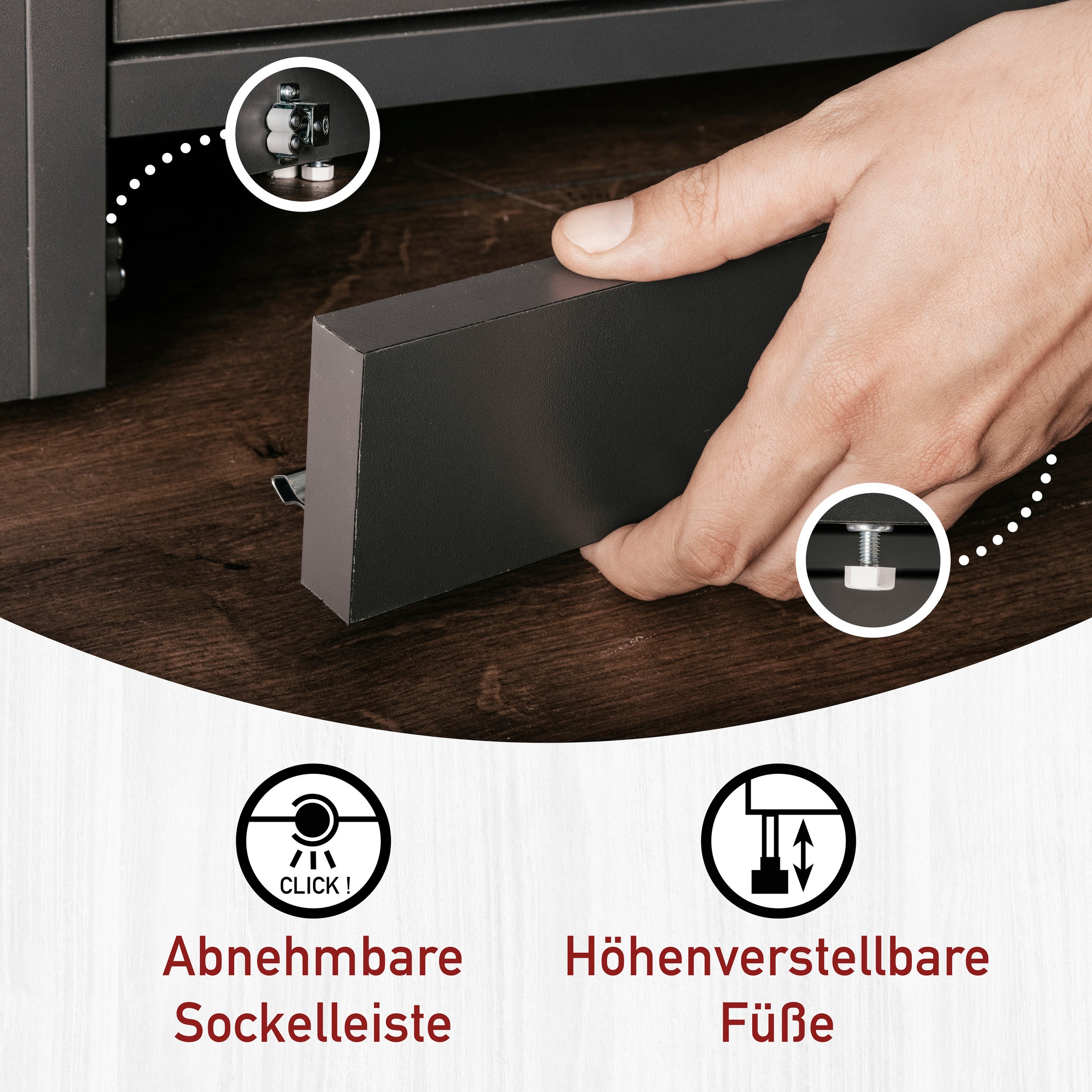 Inter Link Mehrzweckschrank-Set »Norela, Waschmaschinenumbauschrank, Geräteschrank mit Wäscheschrank« 6 Stk. tlg.