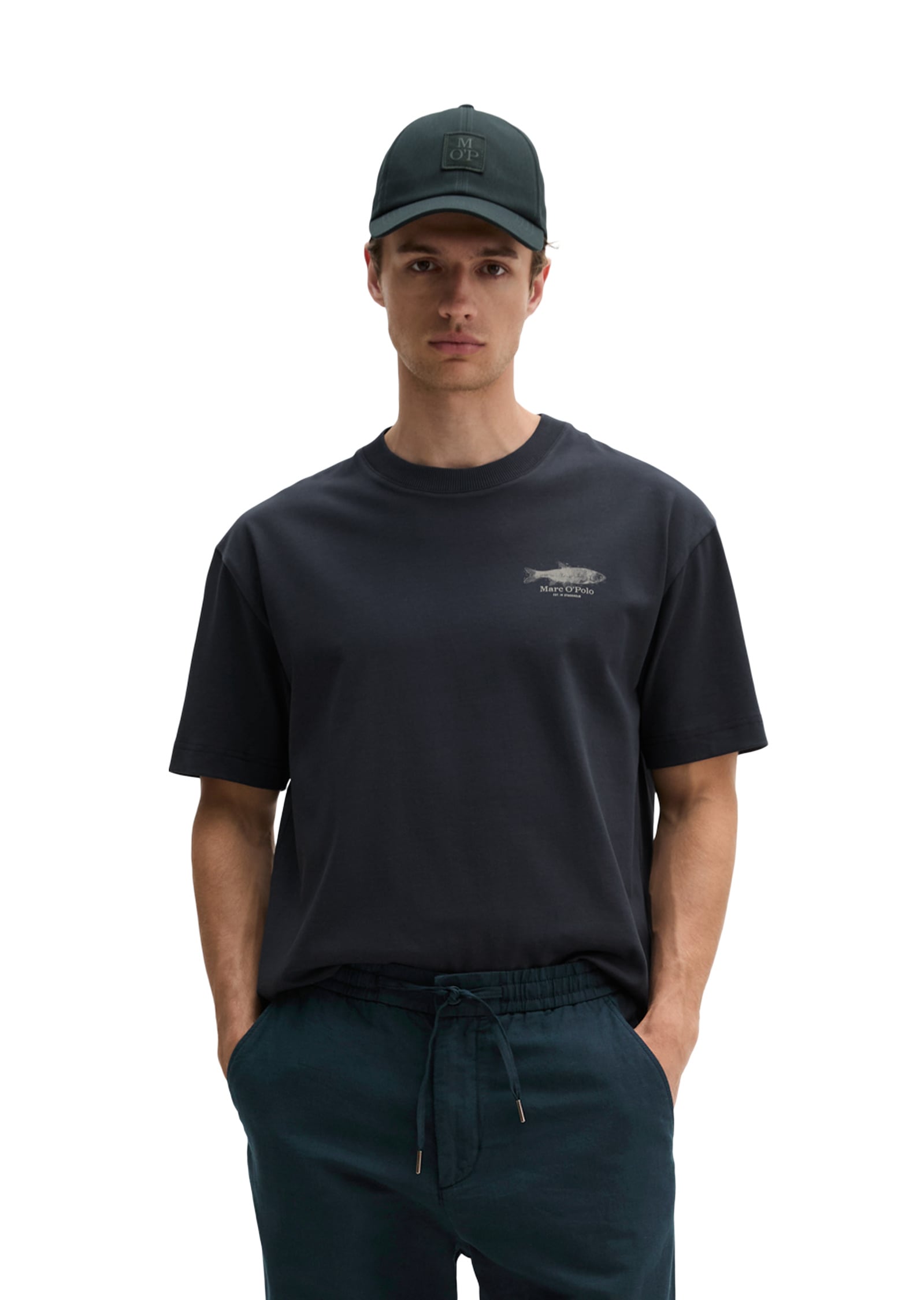 Marc OPolo T-Shirt "mit Seafood-Rückenprint"