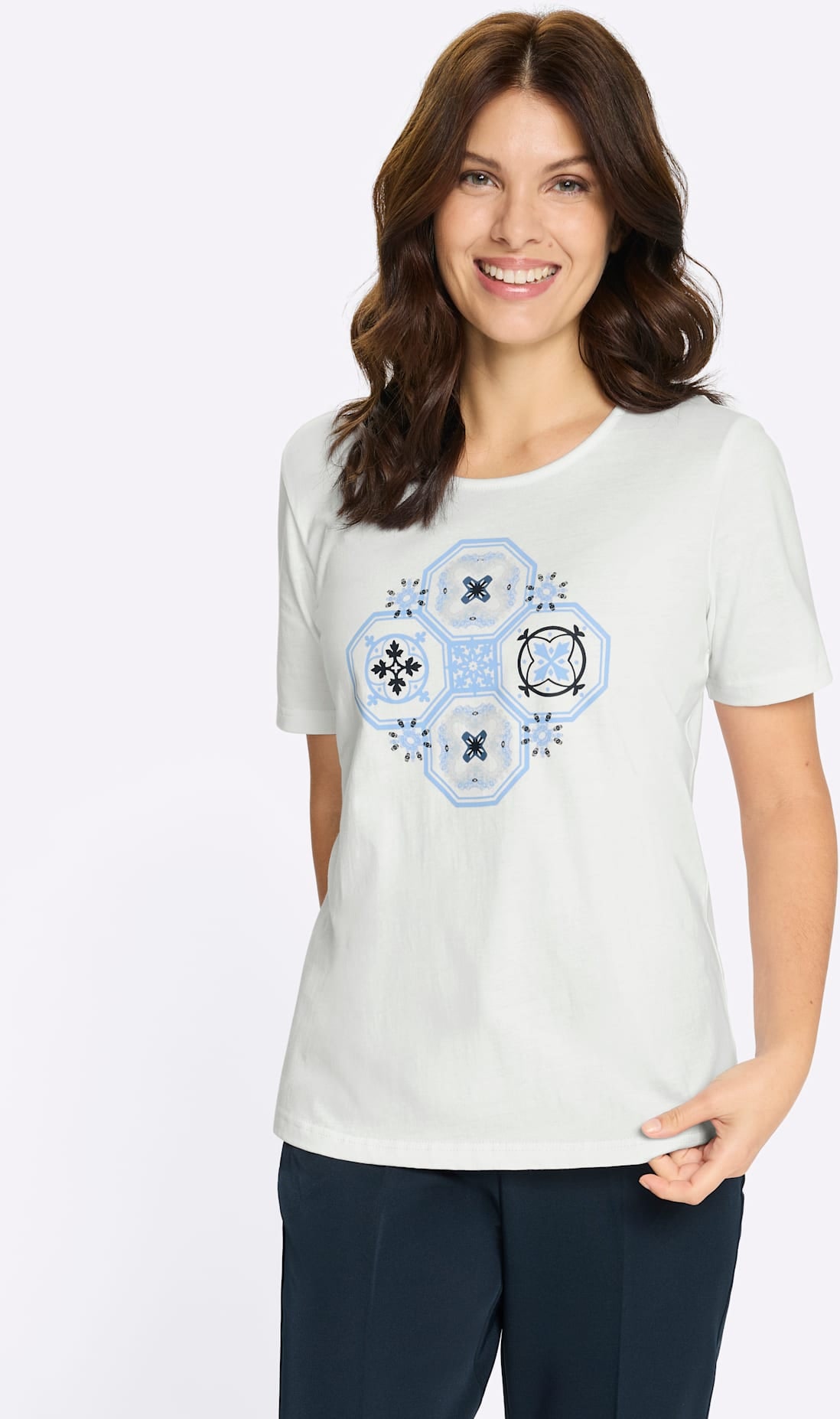 Classic Basics Kurzarmshirt "Druck-Shirt" 1 tlg. günstig online kaufen